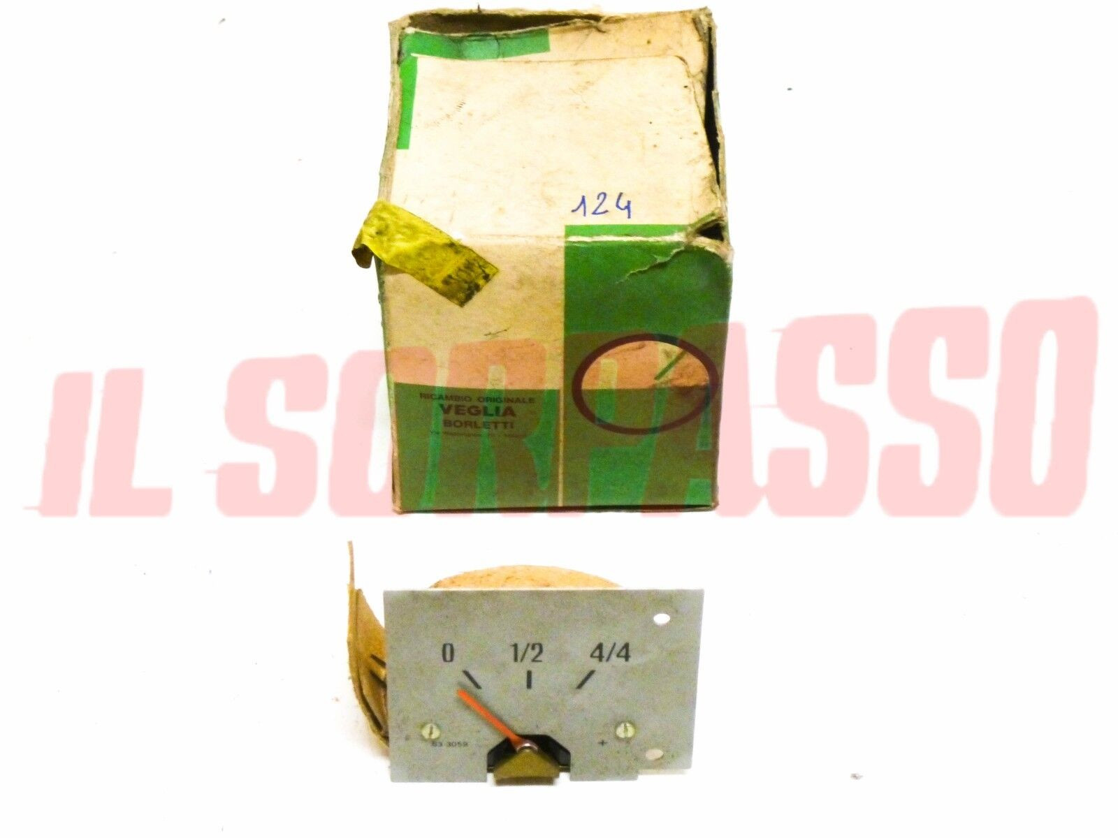 STRUMENTO BENZINA CRUSCOTTO FIAT 124 BERLINA ORIGINALE VEGLIA