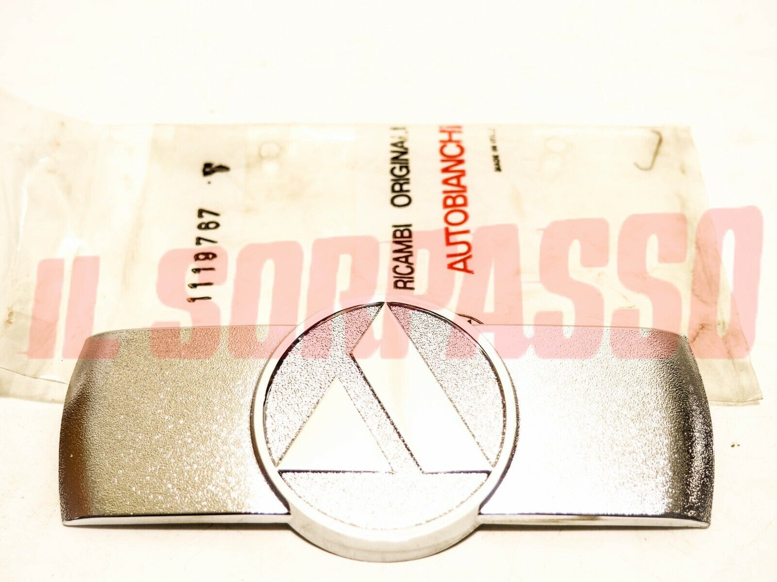 STEMMA FREGIO EMBLEMA AUTOBIANCHI 500 GIARDINIERA ORIGINALE