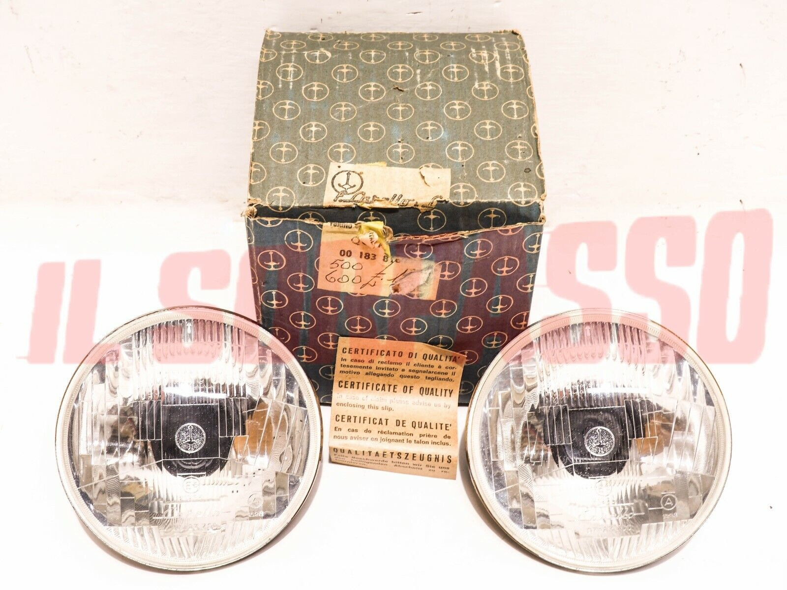 GRUPPI OTTICI FANALI FARI FIAT 500 N D GIARD BIANCHINA 600 D CAMPAGNOLA CARELLO