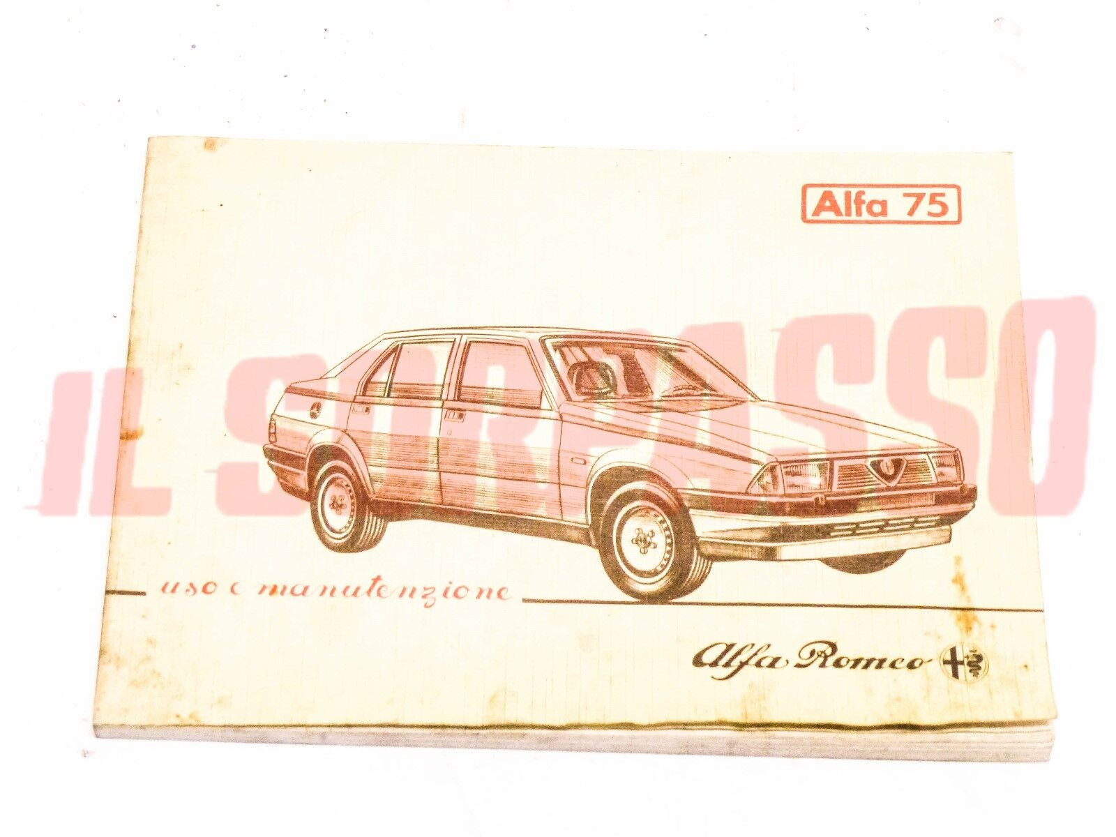 LIBRETTO USO E MANUTENZIONE ALFA ROMEO 75 1 SERIE ORIGINALE