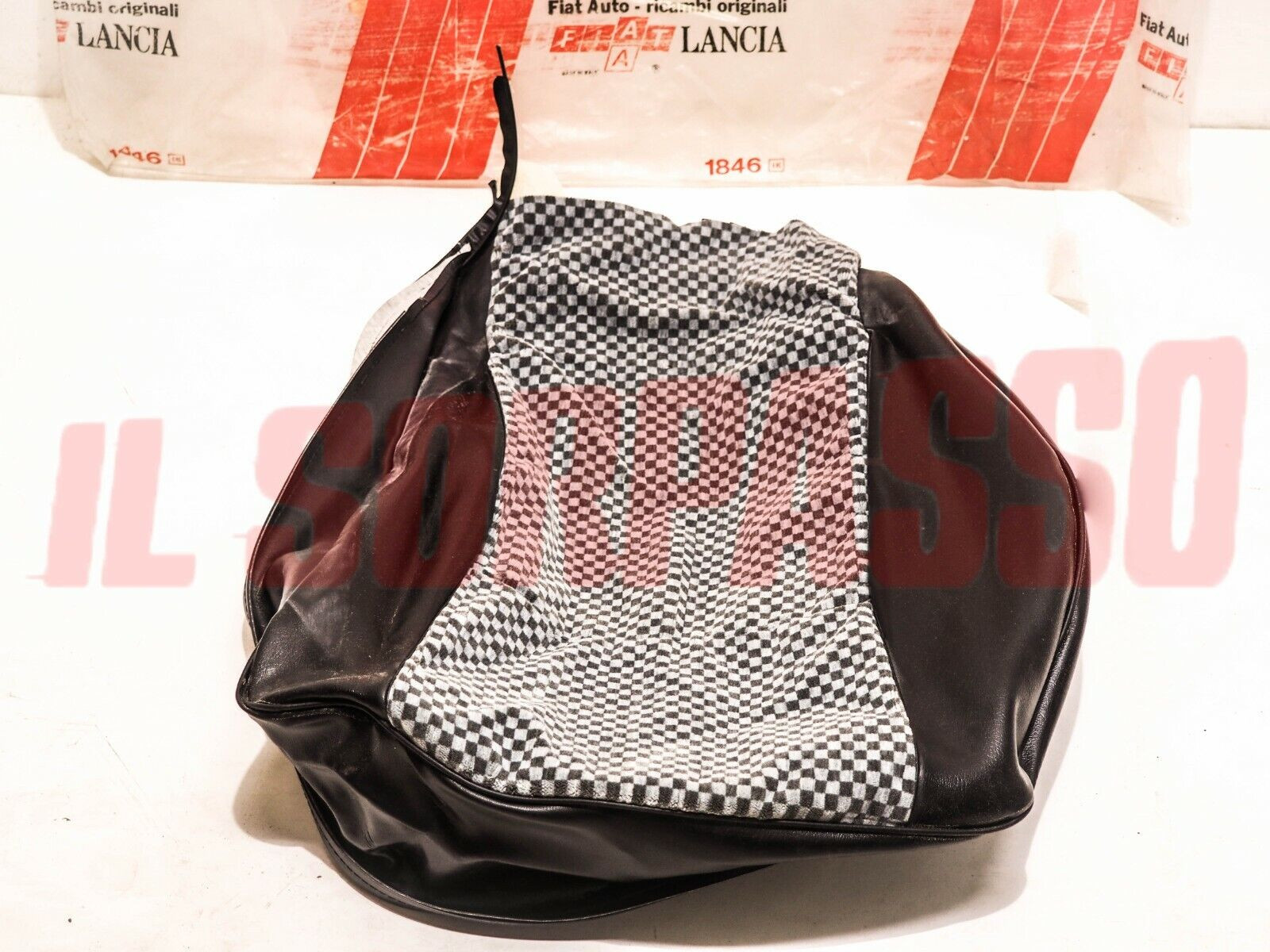TAPPEZZERIA TESSUTO SEDUTA SEDILE ANTERIORE AUTOBIANCHI A112 + ABARTH  A SCACCHI