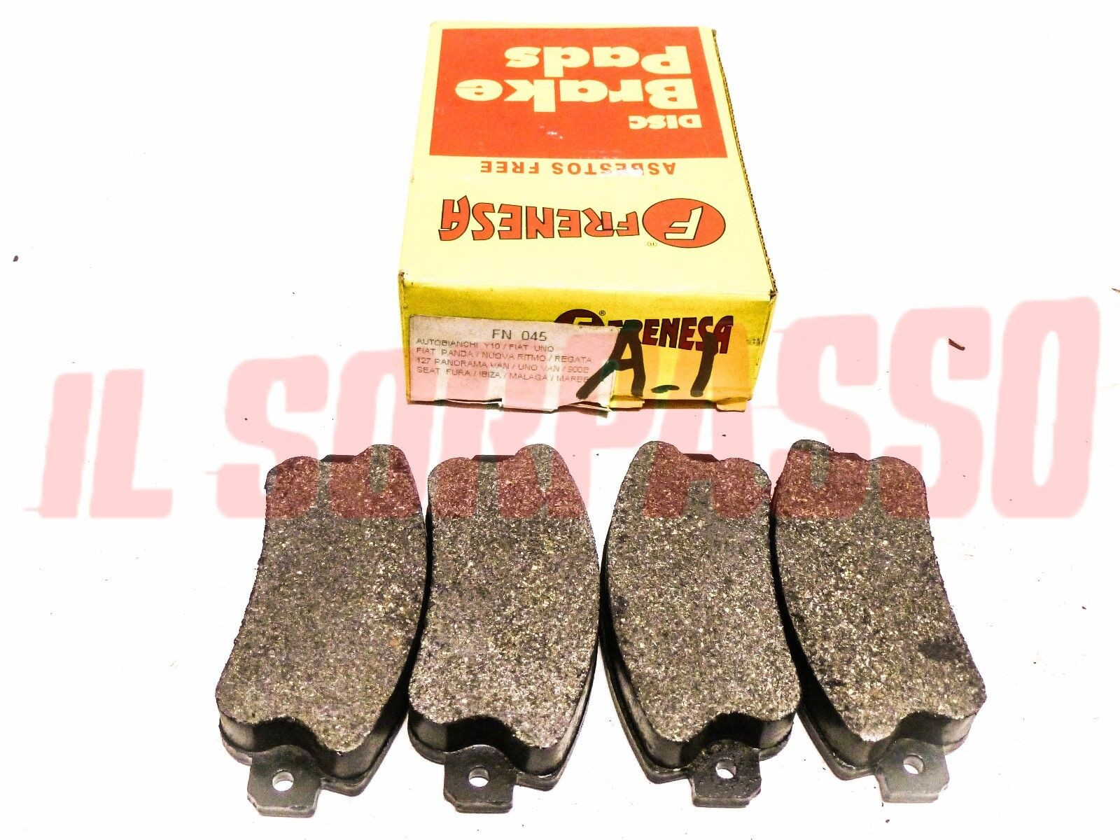 PASTICCHE FRENO ANTERIORI FIAT 900 E PULMINO CORIASCO NUOVA RITMO PANDA