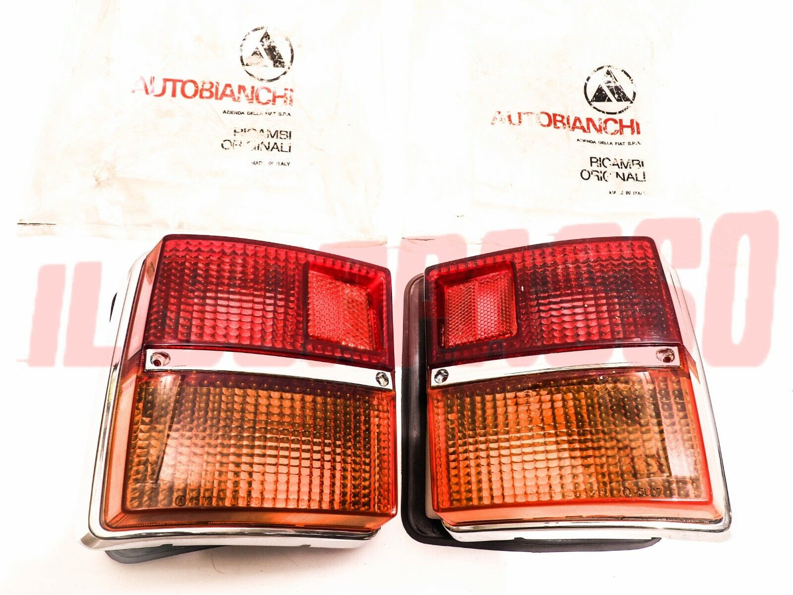 FANALI POSTERIORI DESTRO + SINISTRO ZAMA AUTOBIANCHI A112 1 + 2 SERIE ABARTH