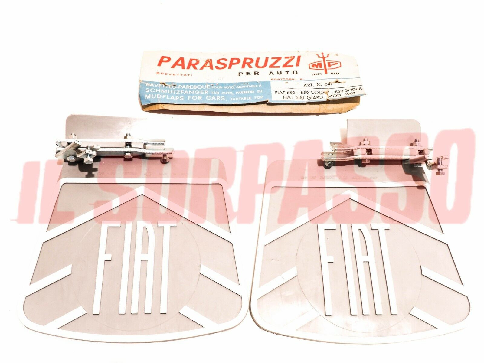 PARASPRUZZI PARAFANGHI POSTERIORI FIAT 850 SPECIAL COUPE SPIDER 500 GIARDINIERA