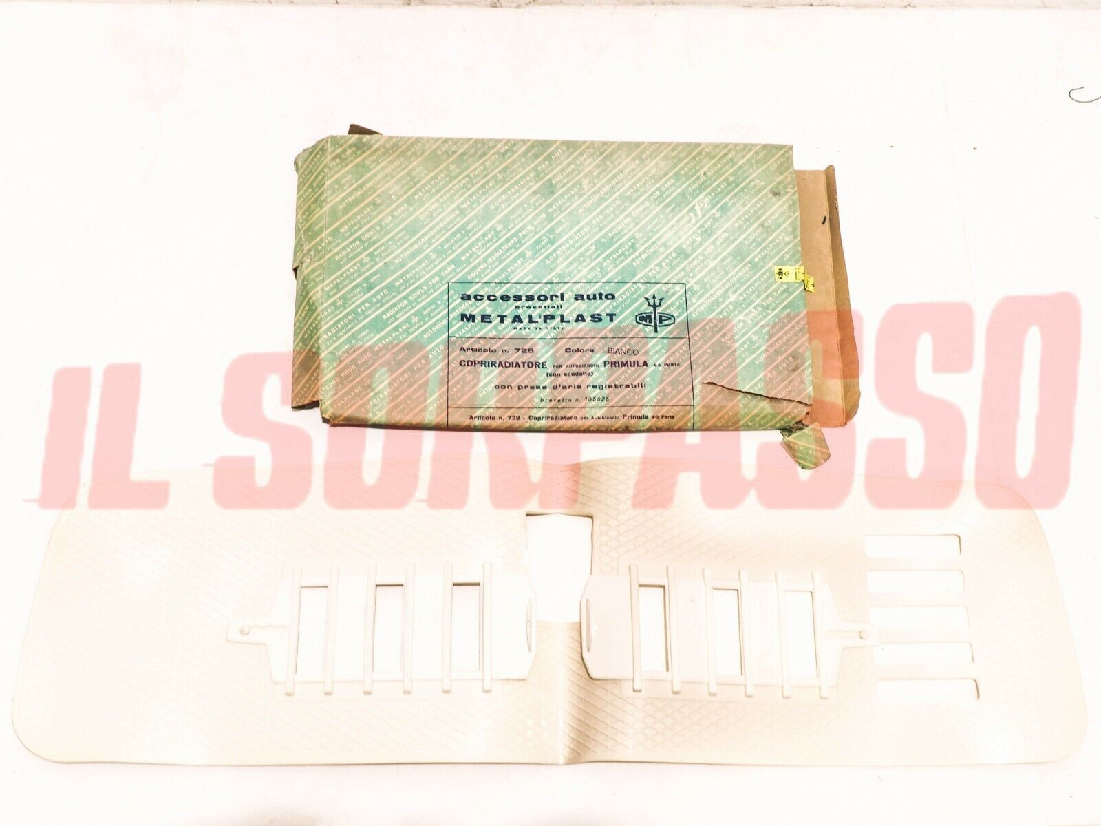 MASCHERINA COPRI RADIATORE BIANCA AUTOBIANCHI PRIMULA 65 C 4 5 PORTE ORIGINAL MP