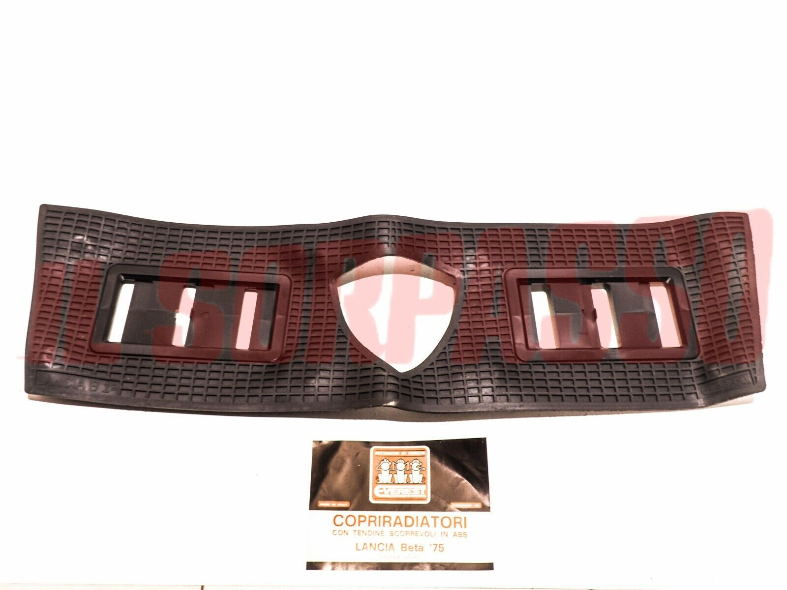 MASCHERINA COPRI RADIATORE NERA LANCIA BETA BERLINA 1975 ORIGINALE EVEREST