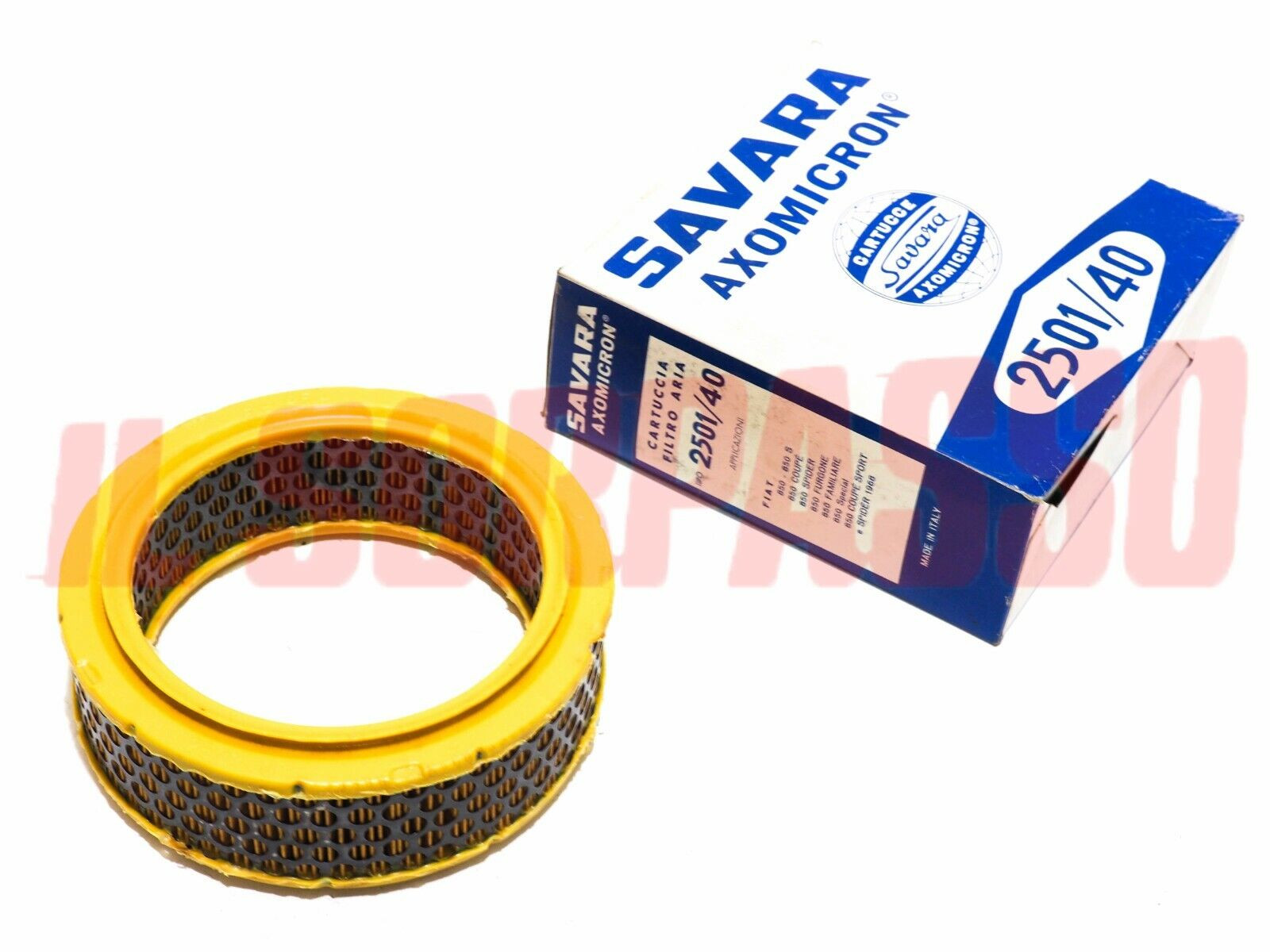 FILTRO ARIA FIAT 850 BERLINA SPECIAL COUPE SPIDER PULMINO T ORIGINALE SAVARA