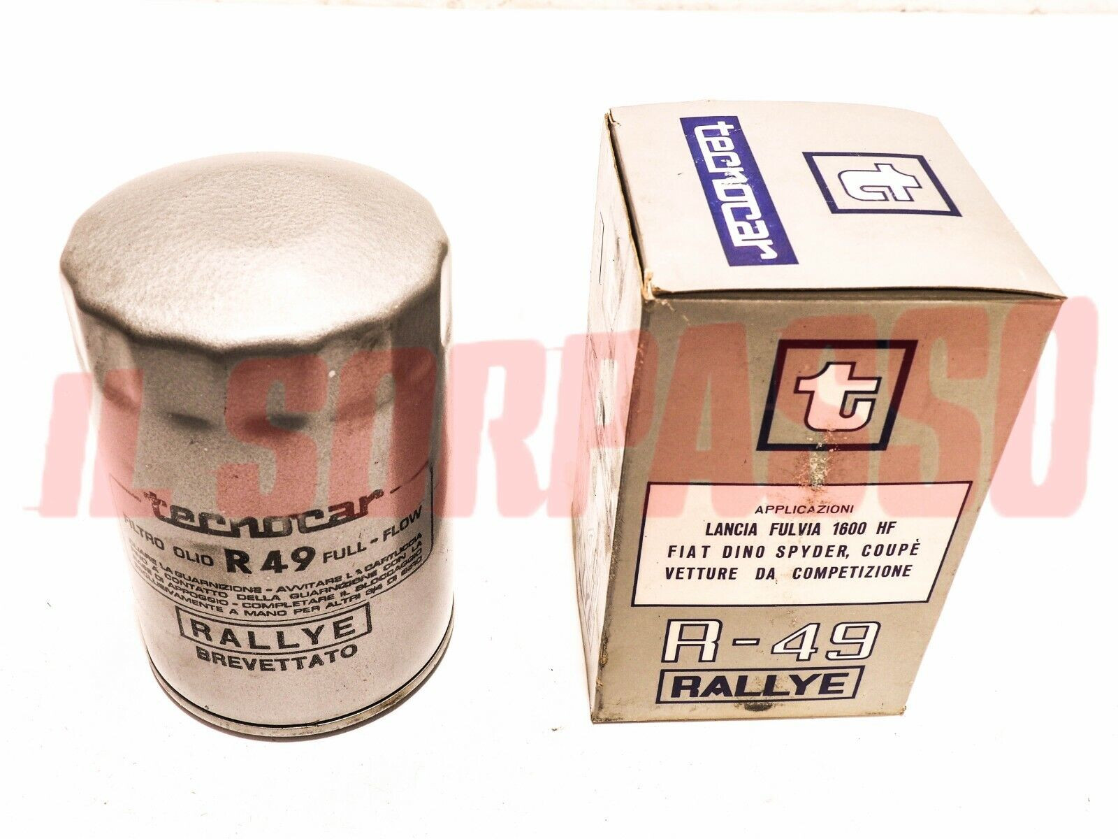 FILTRO OLIO FIAT DINO COUPE SPIDER LANCIA FULVIA 1600 HF ORIGINALE TECNOCAR