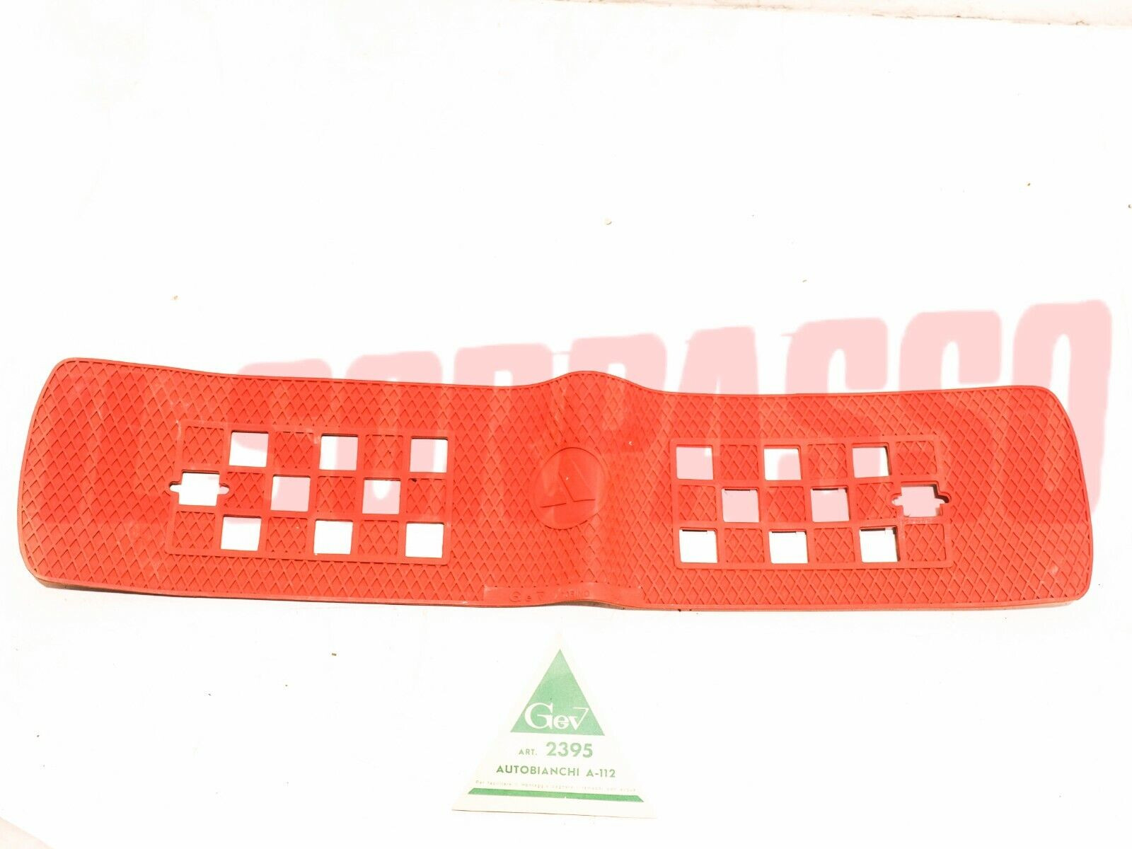 MASCHERINA COPRI RADIATORE ROSSA AUTOBIANCHI A112 1 SERIE ORIGINALE GEV