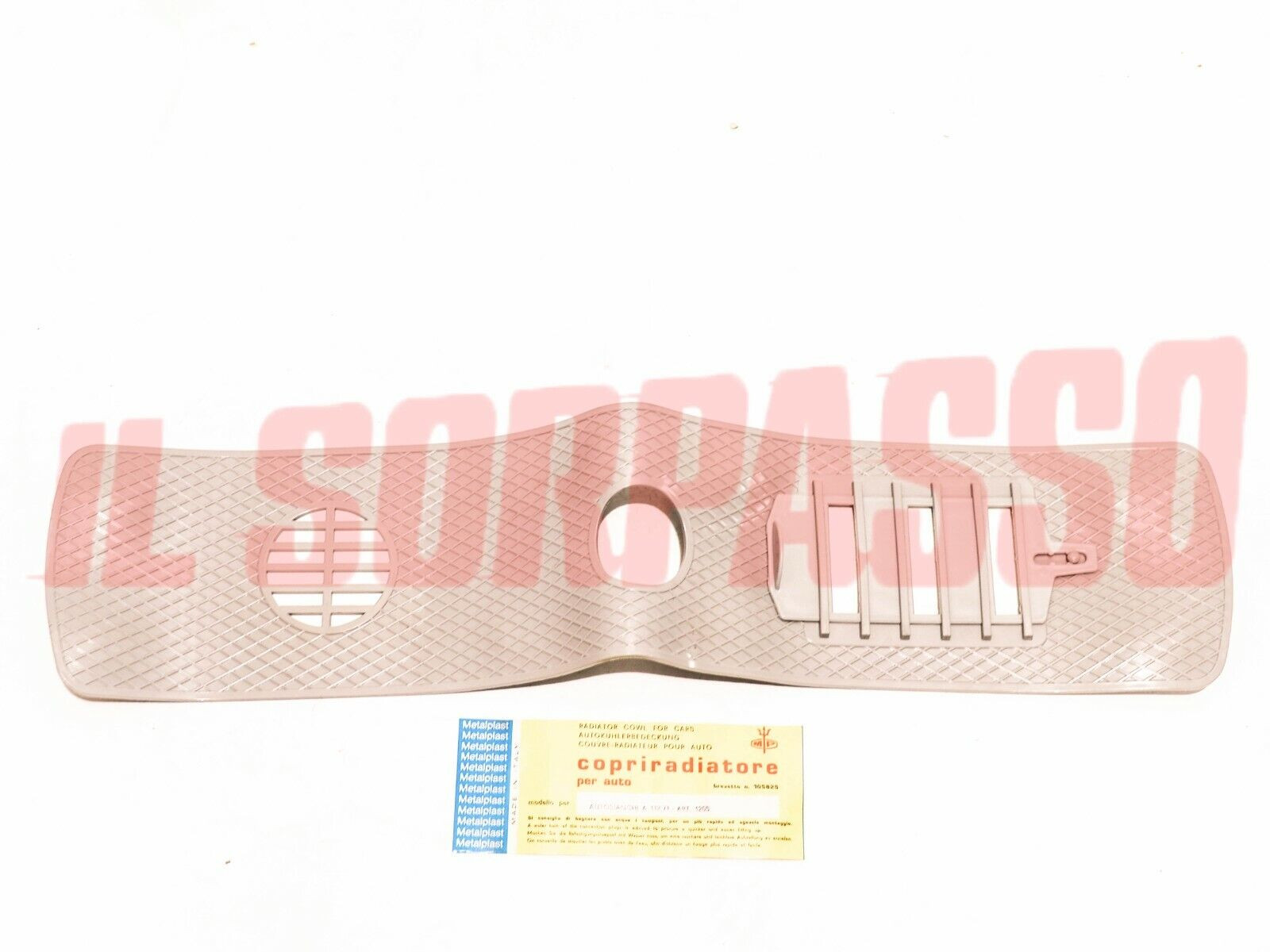 MASCHERINA COPRI RADIATORE GRIGIA AUTOBIANCHI A112 ELEGANT ORIGINALE MP