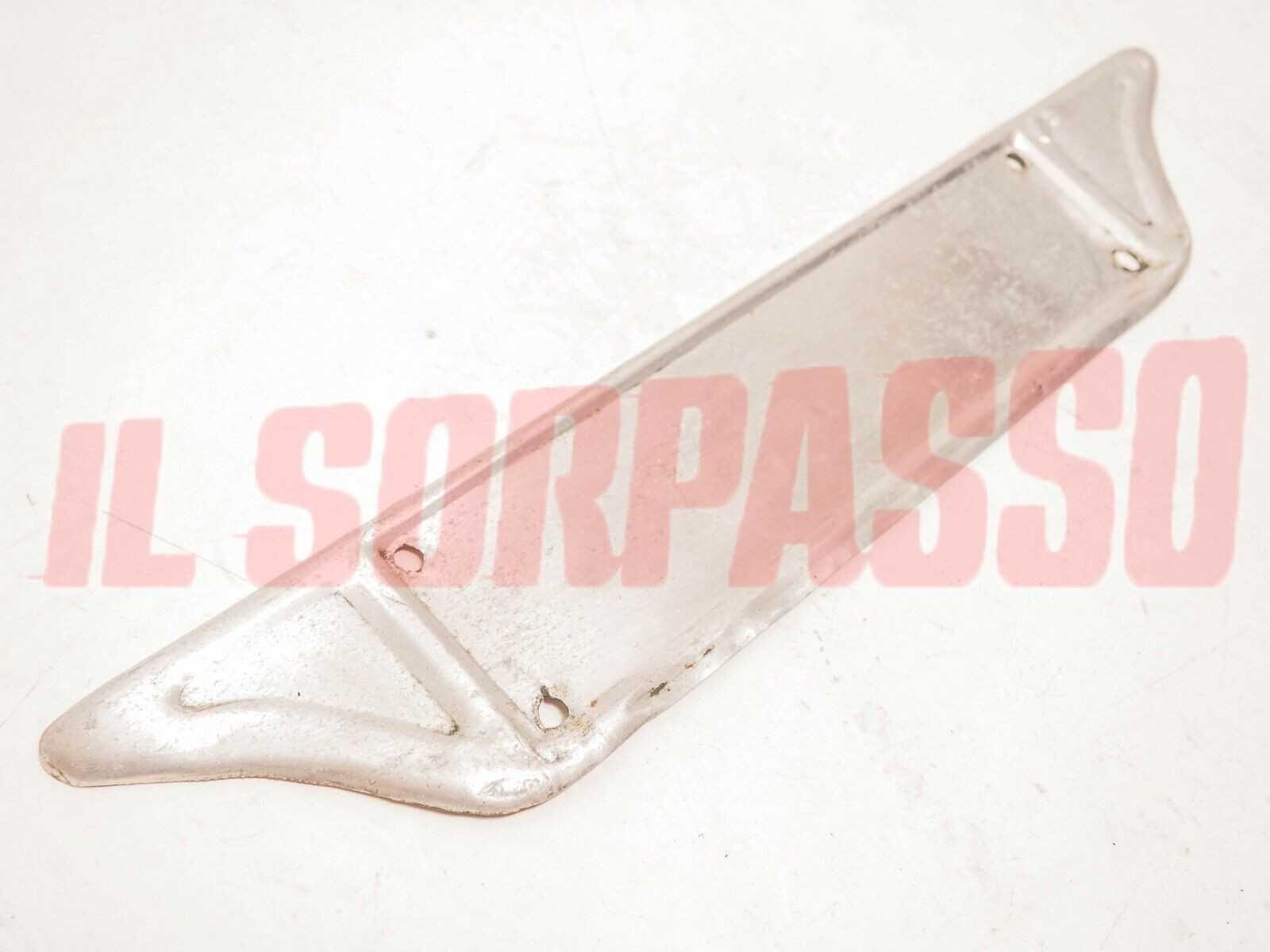 PORTA TARGA ANTERIORE ALLUMINIO FIAT TOPOLINO-1100-500-600 + VETTURE ANNI 50