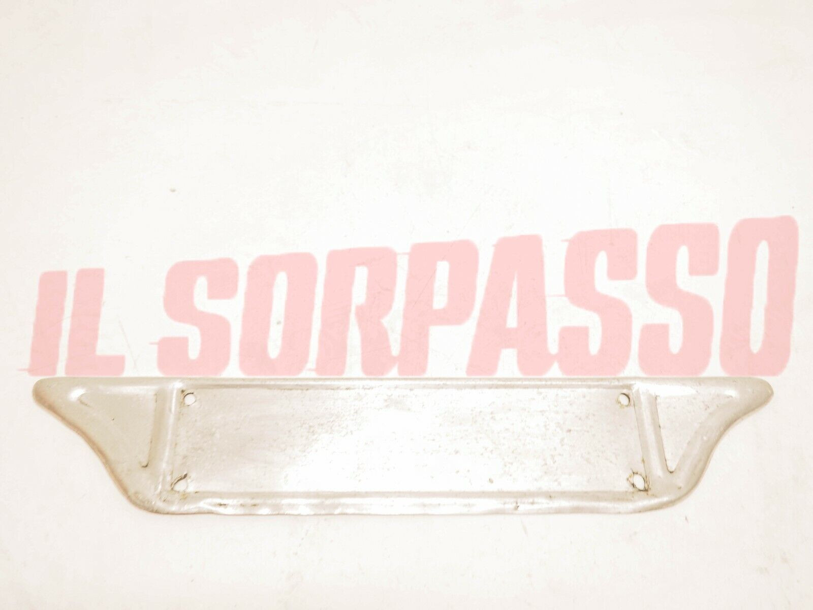 PORTA TARGA ANTERIORE ALLUMINIO FIAT TOPOLINO-1100-500-600 + VETTURE ANNI 50.