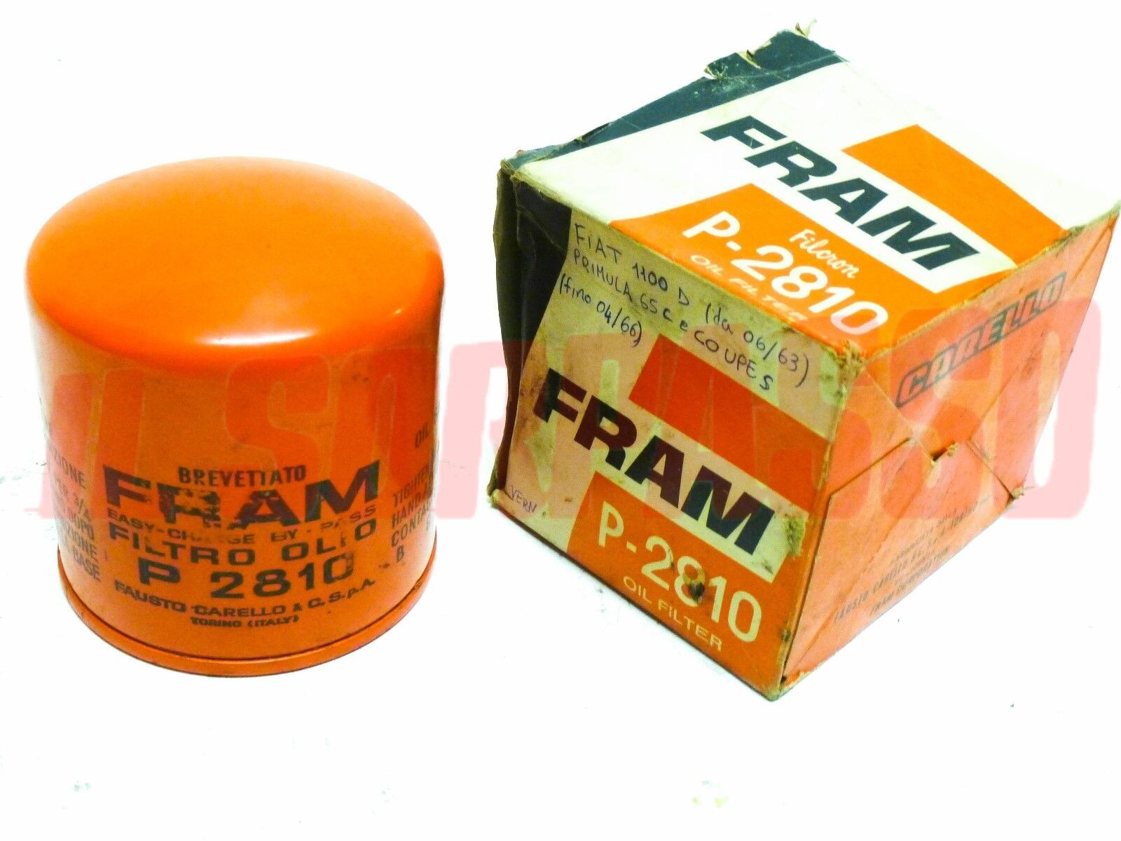 FILTRO OLIO FIAT 1100 D - AUTOBIANCHI PRIMA 65 COUPE  ORIGINALE FRAM