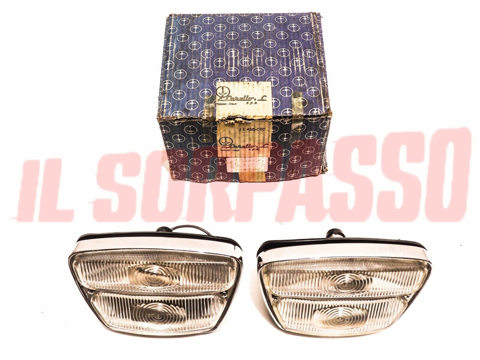 FANALINI FRECCE ANTERIORI LANCIA FLAVIA BERLINA 1500 1800 cc ORIGINALI CARELLO