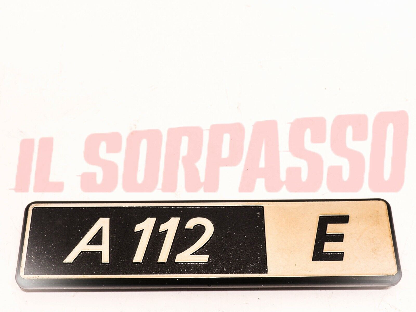 SCRITTA SIGLA POSTERIORE AUTOBIANCHI A112 ELEGANT GOLD RING 4 SERIE ORIGINALE