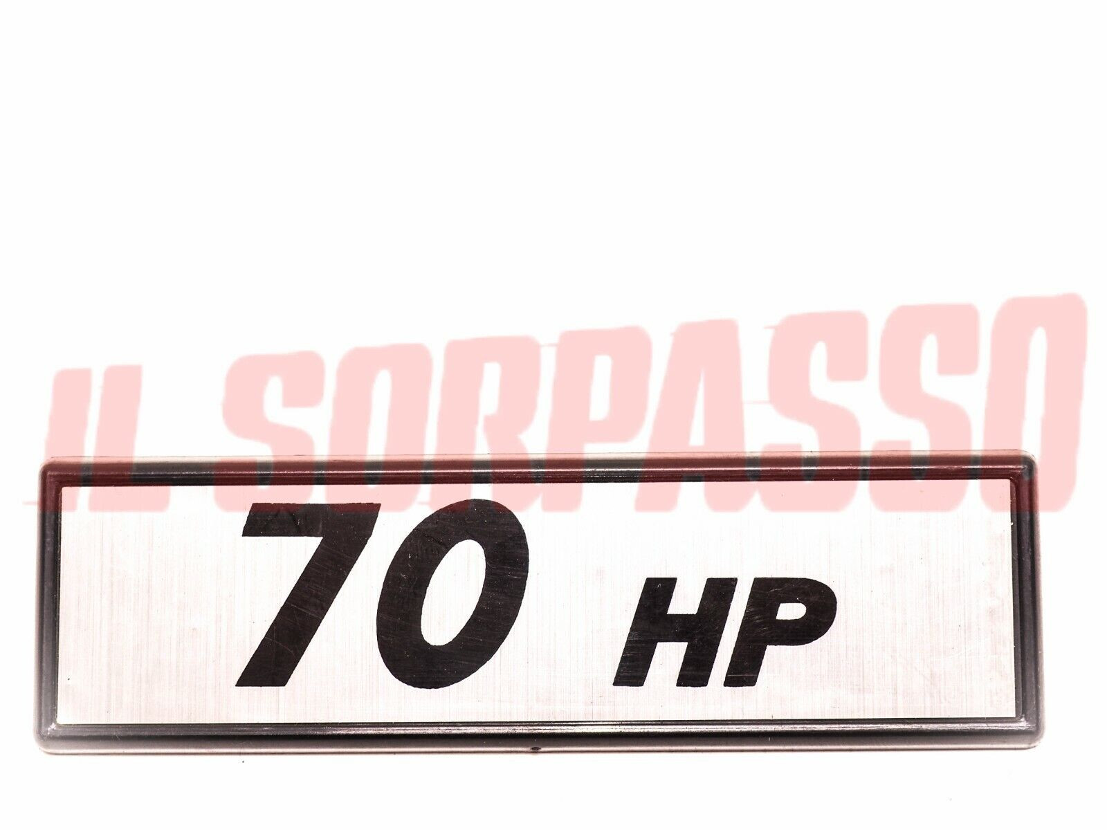 SCRITTA POSTERIORE 70 HP AUTOBIANCHI A112 ABARTH ORIGINALE