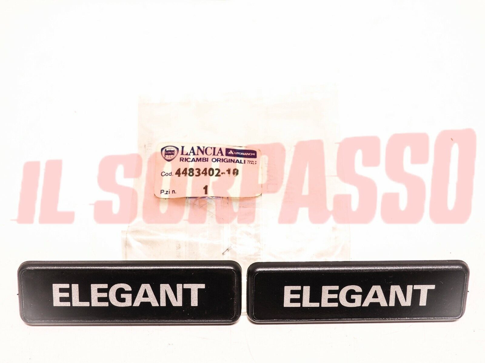 SCRITTE LATERALI PARAFANGO ANTERIORE AUTOBIANCHI A112 ELEGANT