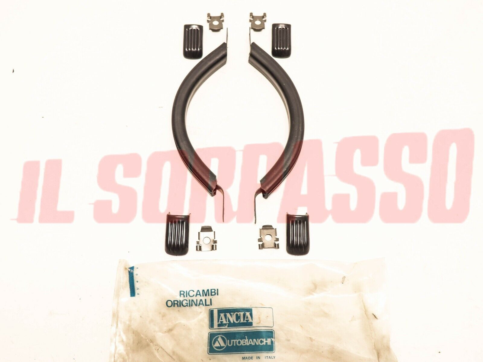 MANIGLIE INTERNE PASSEGGERI SU CIELO AUTOBIANCHI A112 + ABARTH  NERE ORIGINALI 