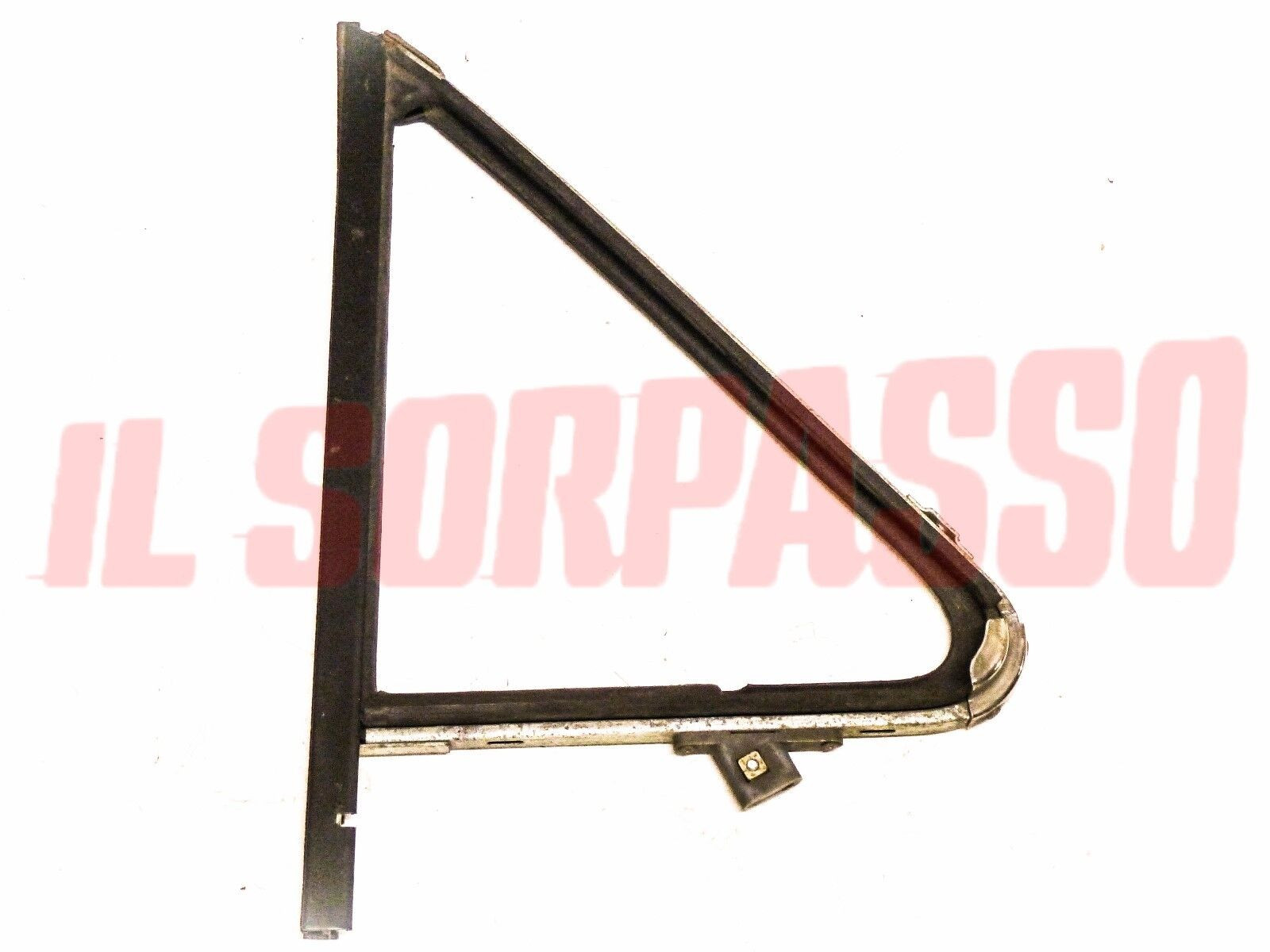 TELAIO VETRO DEFLETTORE SINISTRO FIAT 127 2 SERIE MONTANTE NERO GRANDE + GUARNIZ