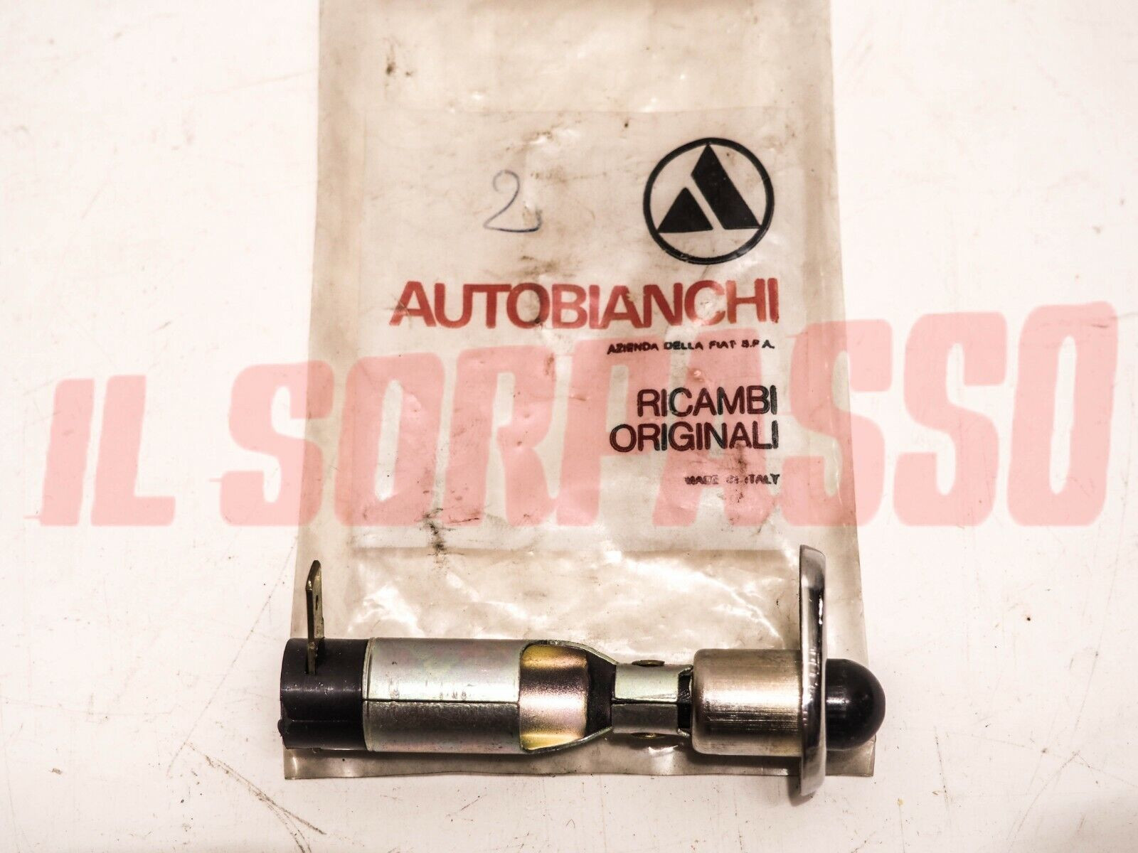 INTERRUTTORE LUCE CASSETTO PORTA OGGETTI AUTOBIANCHI PRIMULA 65 C ORIGINALE