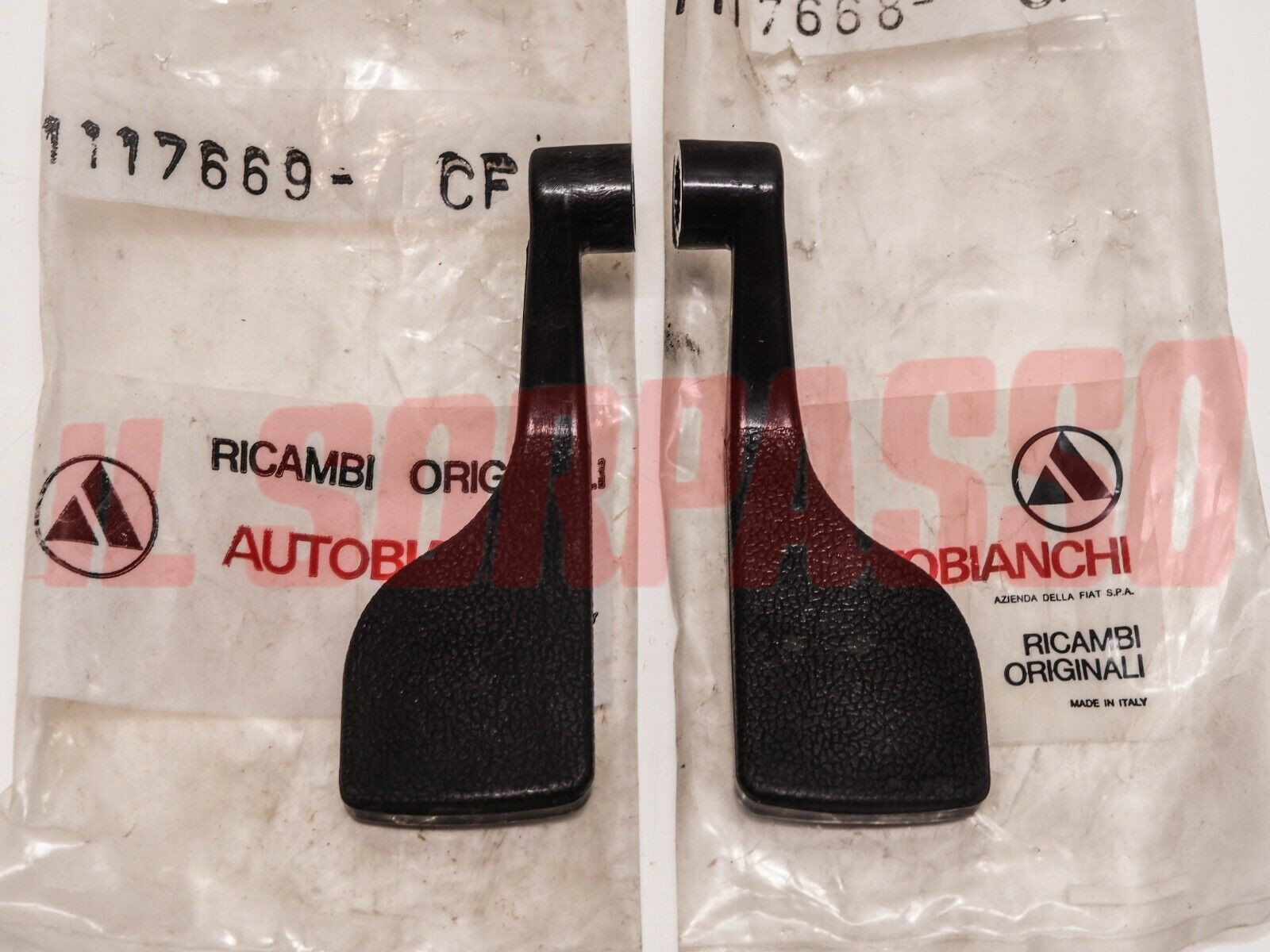 MANIGLIE APRIPORTA PORTA DESTRA SINISTRA AUTOBIANCHI A111 ORIGINALI