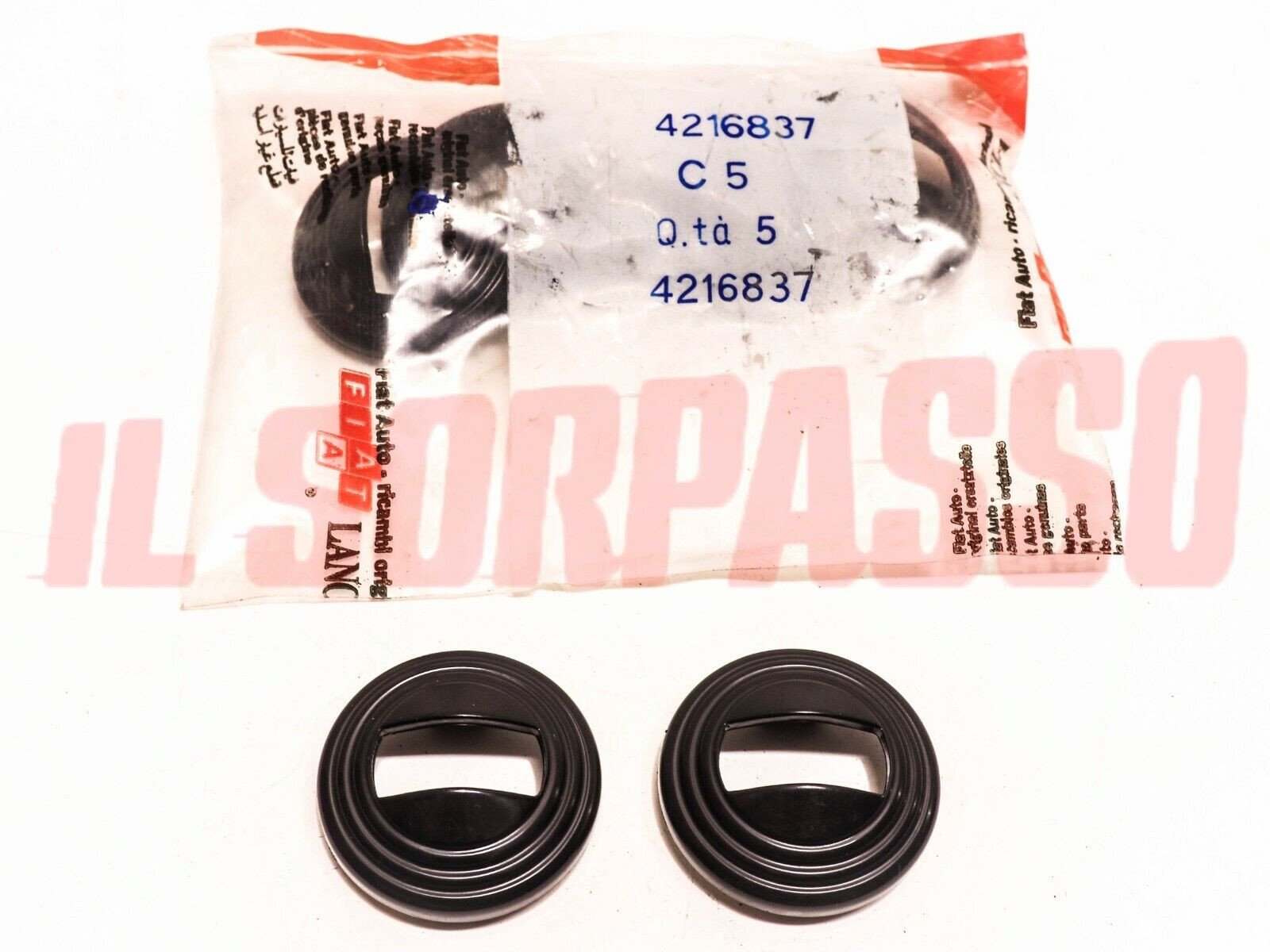 ROSETTE MANIGLIE APRIPORTA NERE FIAT 500 L R - 126 - 127 - 128 + RALLY ORIGINALI