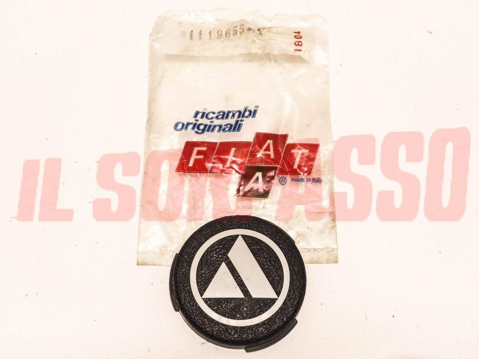 PULSANTE CLACSON VOLANTE STERZO AUTOBIANCHI A112 3 SERIE ELEGANT ORIGINALE