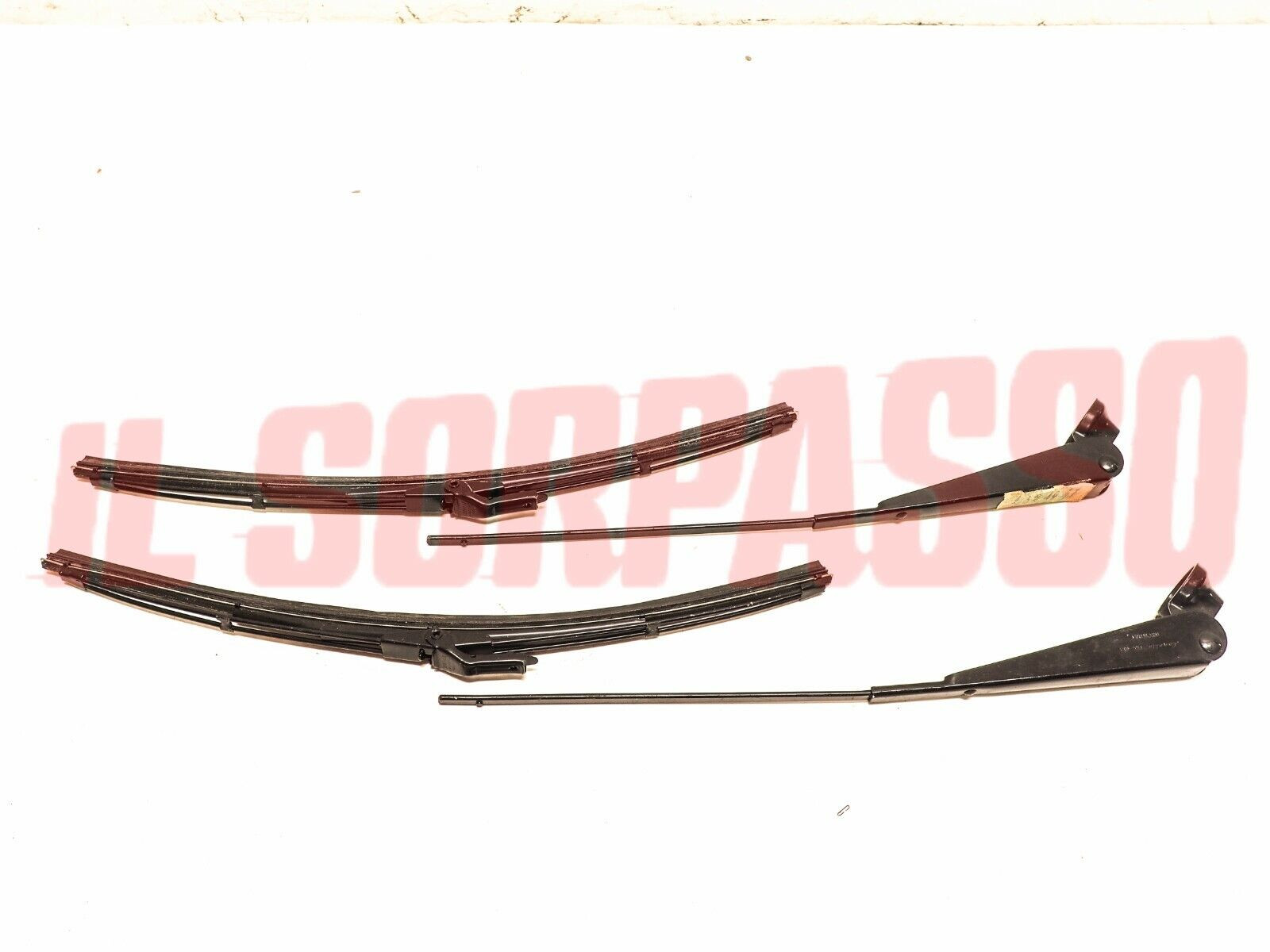 SPAZZOLE + BRACCI TERGI TERGICRISTALLI LANCIA FULVIA COUPE ORIGINALI CARELLO 