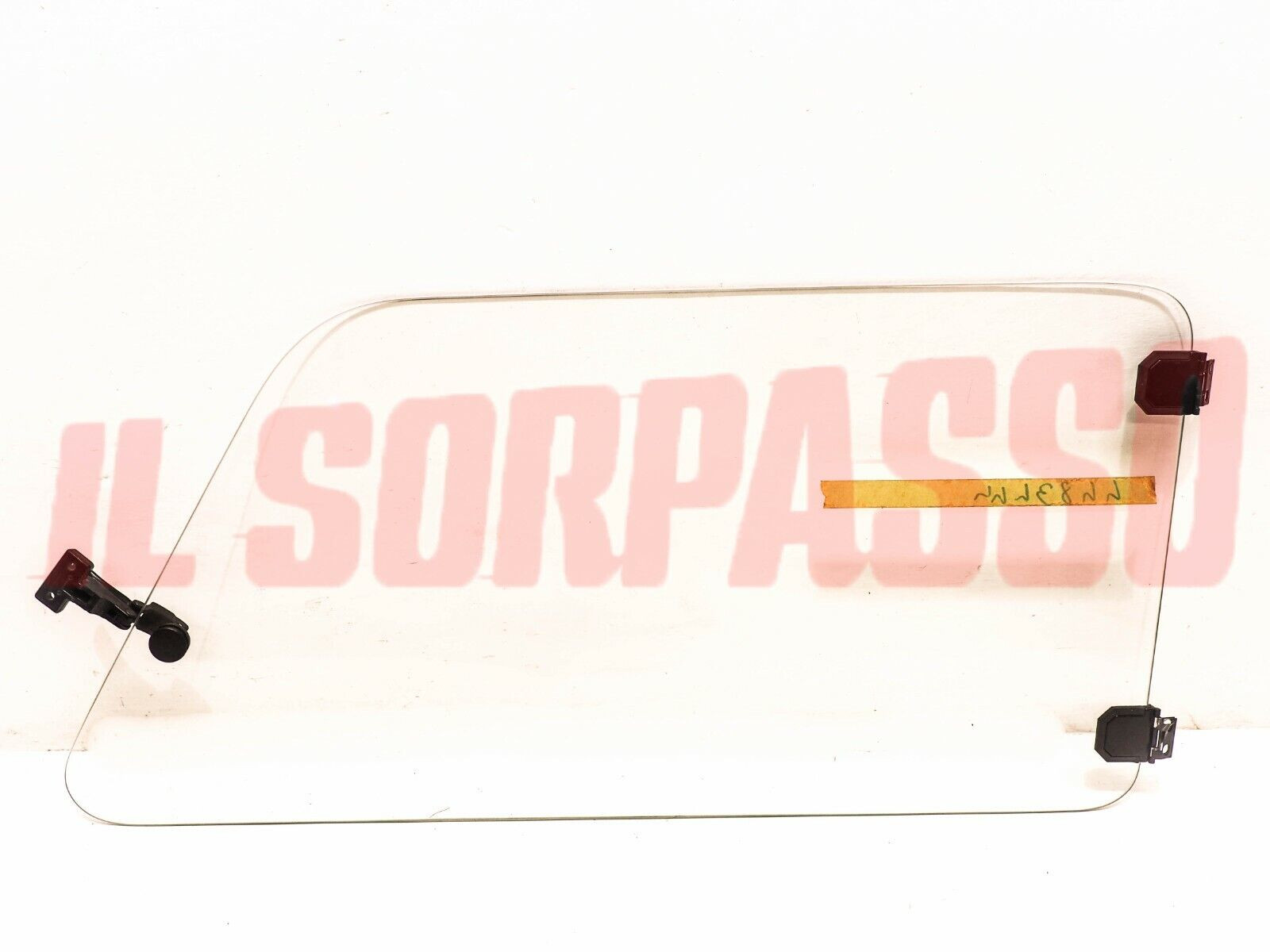 VETRO LATERALE APRIBILE DESTRO CON CERNIERE AUTOBIANCHI A112 5 6 7 S + ABARTH 