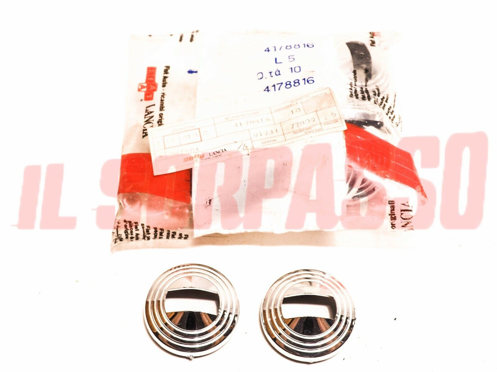 ROSETTE MANIGLIE APRIPORTA FIAT 500 L R - 126 - 127 - 128 + RALLY ORIGINALI