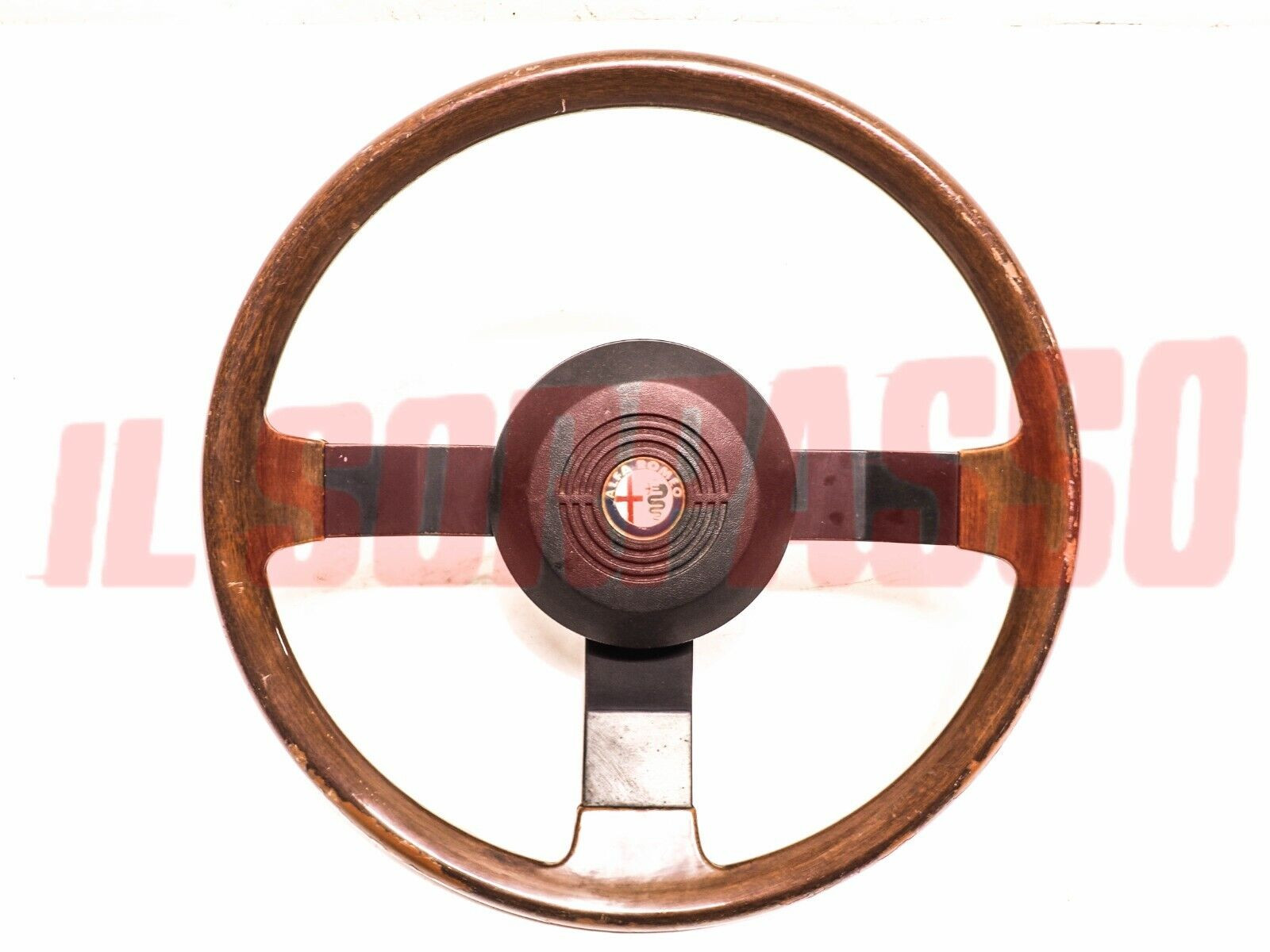 VOLANTE STERZO + PULSANTE CLACSON ALFA ROMEO ALFETTA GIULIETTA 1.8 ORIGINALE