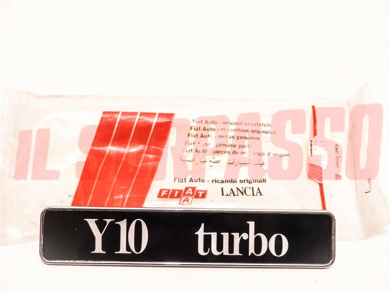 SCRITTA SIGLA POSTERIORE AUTOBIANCHI Y10 TURBO ORIGINALE