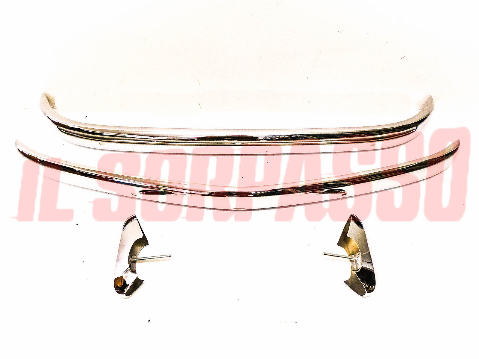 PARAURTI ANTERIORE + POSTERIORE + ROSTRI 45 MICRON FIAT 500 C TOPOLINO BELVEDERE