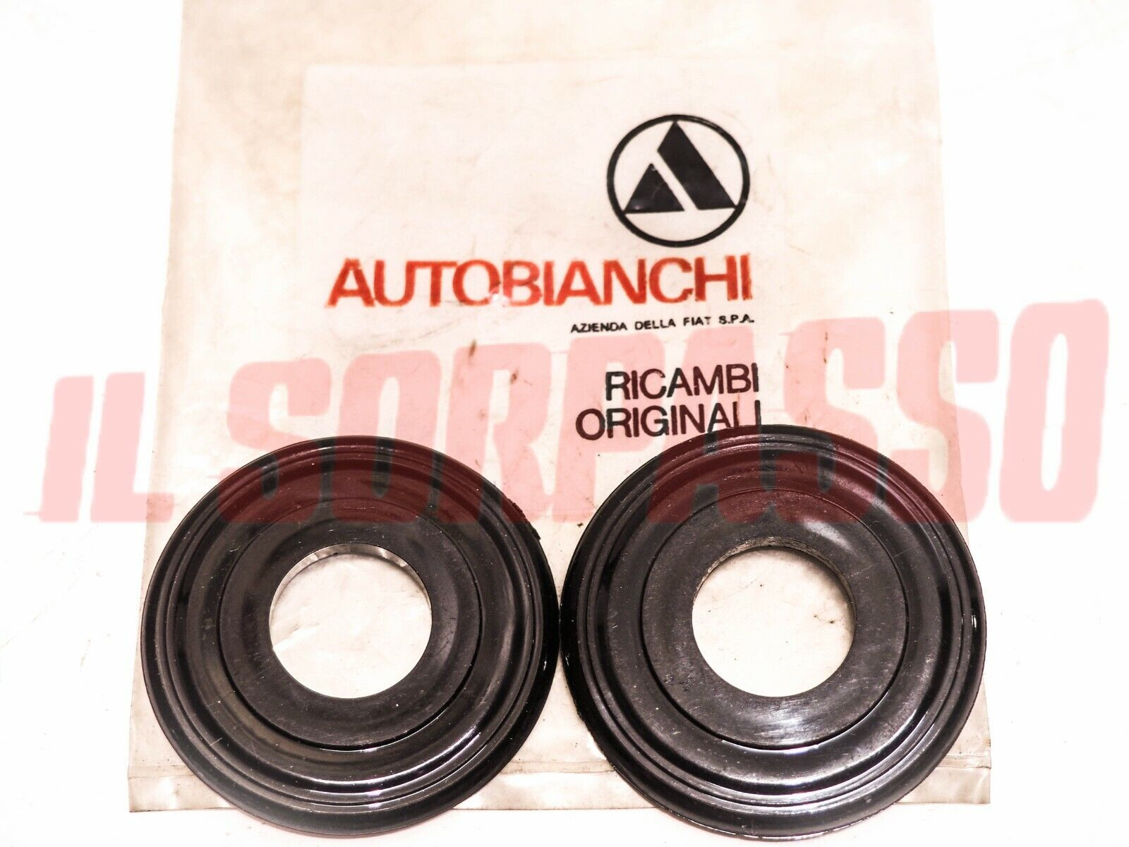 ROSETTE MANIGLIE ALZAVETRO PORTA DX - SX  AUTOBIANCHI BIANCHINA FURGONCINO