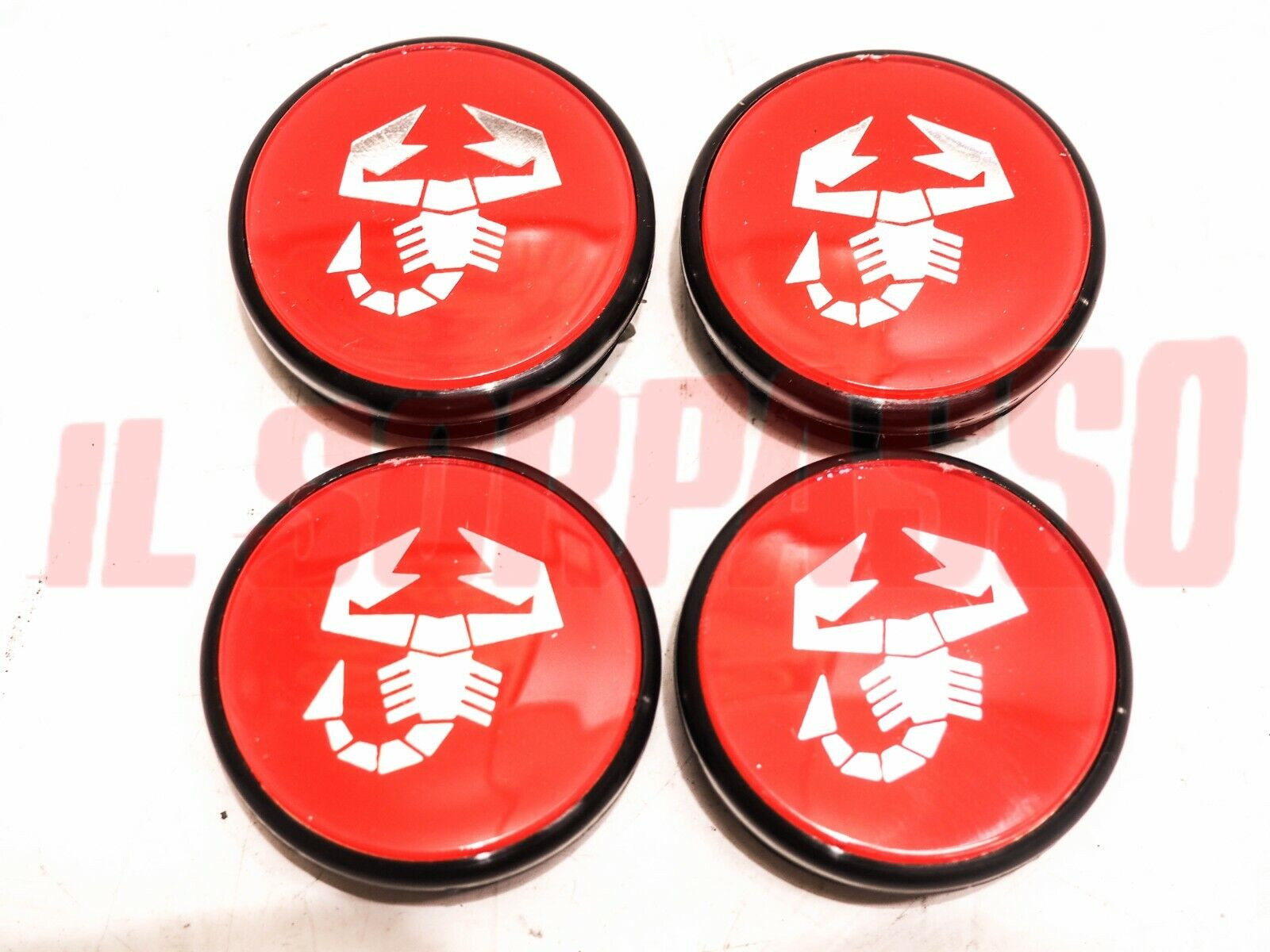 COPPETTE COPRIMOZZO RUOTA CERCHI ABARTH FIAT UNO TURBO - PUNTO GT 50 mm