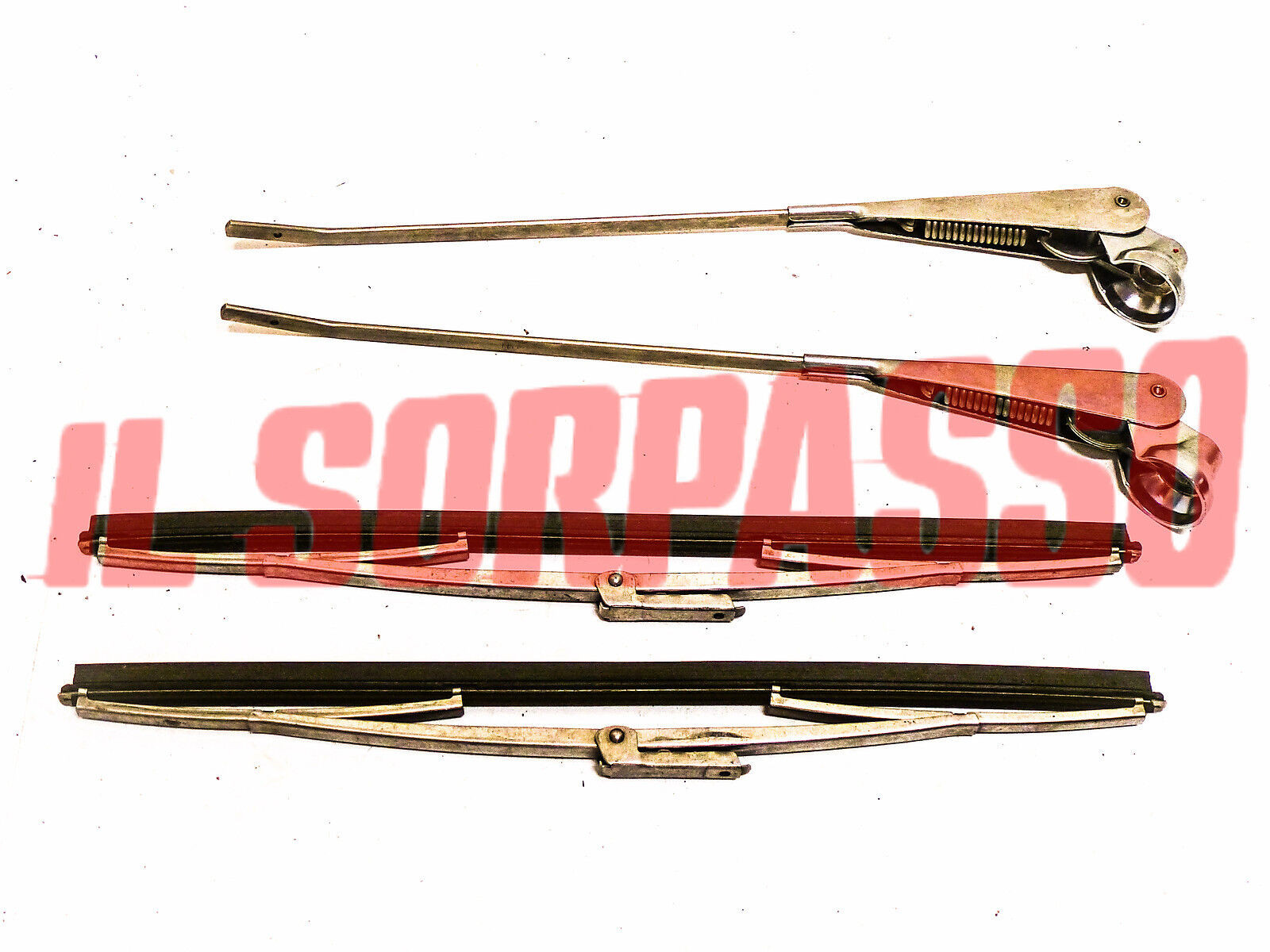 BRACCI + SPAZZOLE TERGI TERGICRISTALLI FIAT 600 T PULMINO FURGONE ORIGINALI