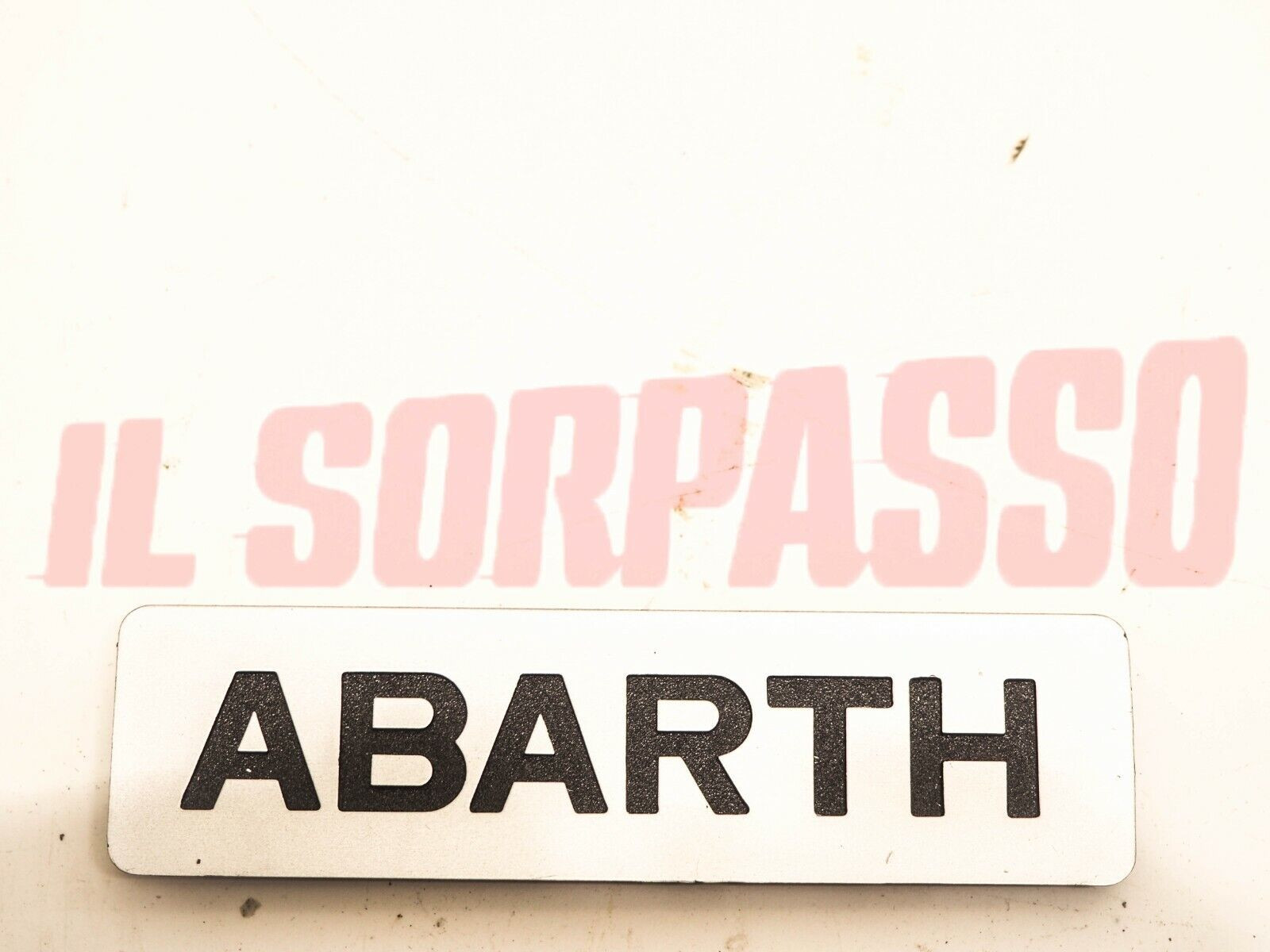 SCRITTA COFANO ANTERIORE AUTOBIANCHI A112 ABARTH 4 SERIE ORIGINALE
