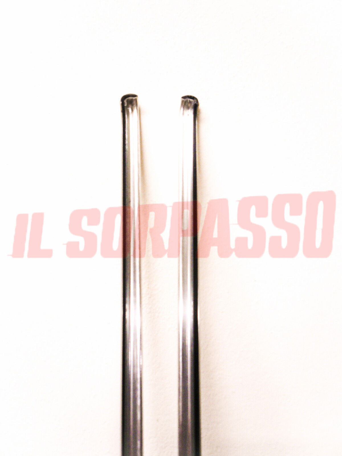 PROFILI BORDI TETTO GOCCIOLATOI CROMATI FIAT 126 1 SERIE ORIGINALI