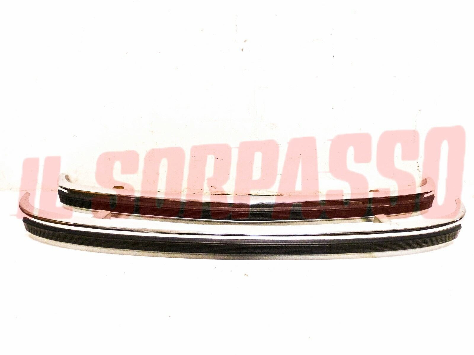 PARAURTI ANTERIORE + POSTERIORE CON GOMMA FIAT 126 1 SERIE ORIGINALI