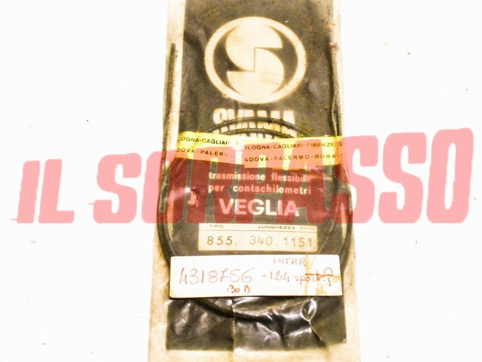 CAVO CORDA FILO CONTACHILOMETRI FIAT 124 SPORT  LUNGHEZZA 1151 MM ORIGINALE