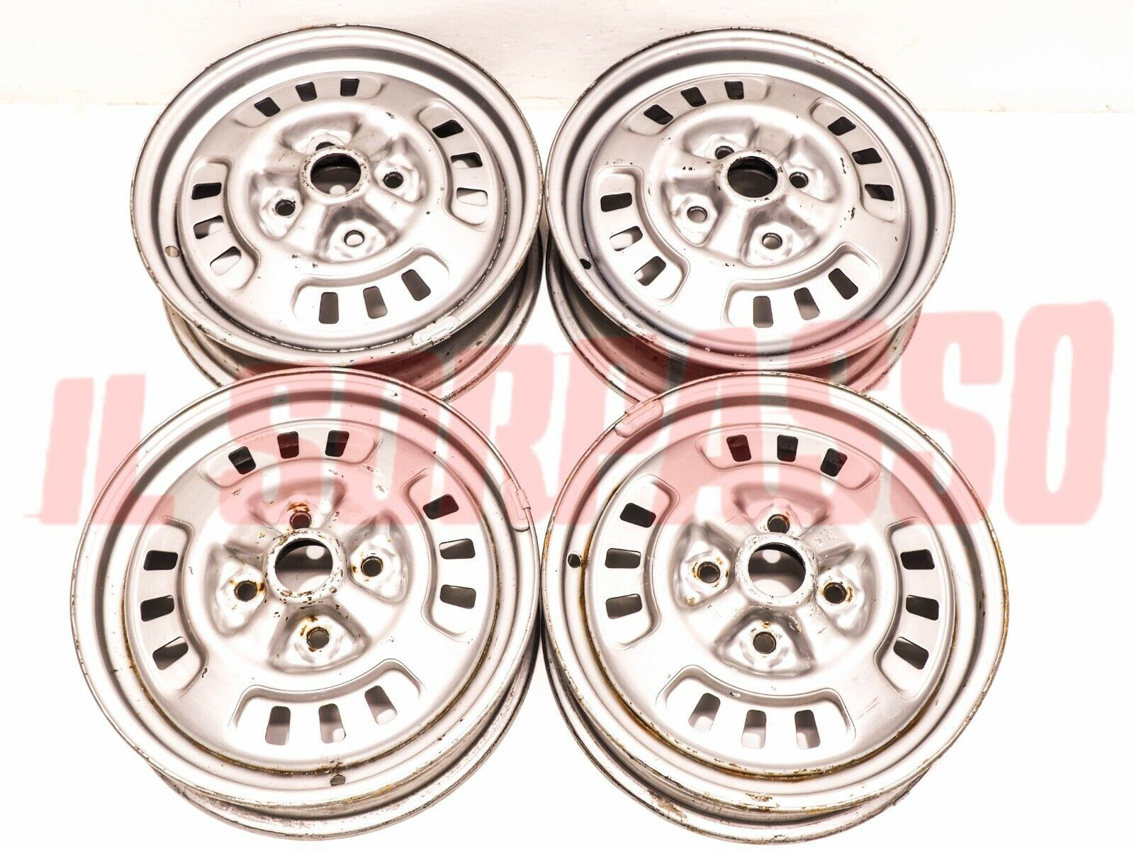 CERCHI RUOTA 4X13 AUTOBIANCHI A112 + ABARTH 4 5 SERIE ORIGINALI 