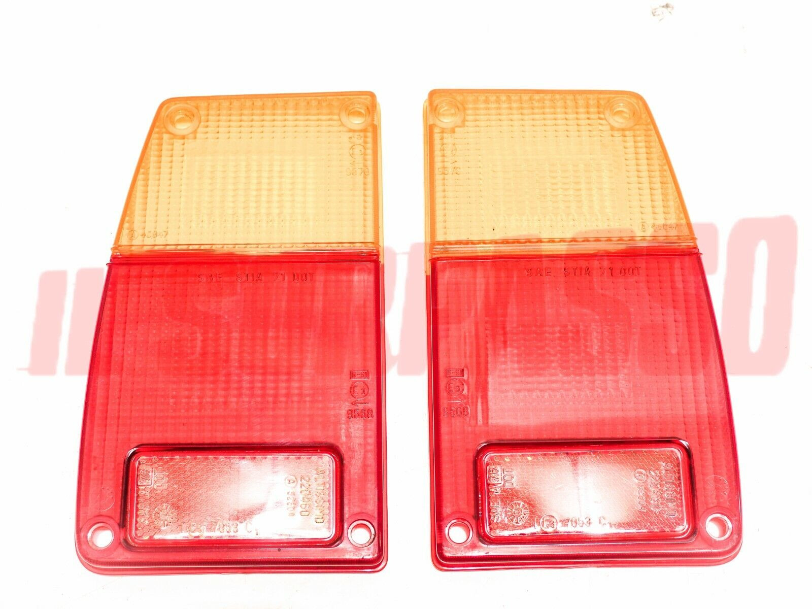 PLASTICHE FANALI FARI POSTERIORI DESTRO SINISTRO FIAT 128 COUPE SL ALTISSIMO