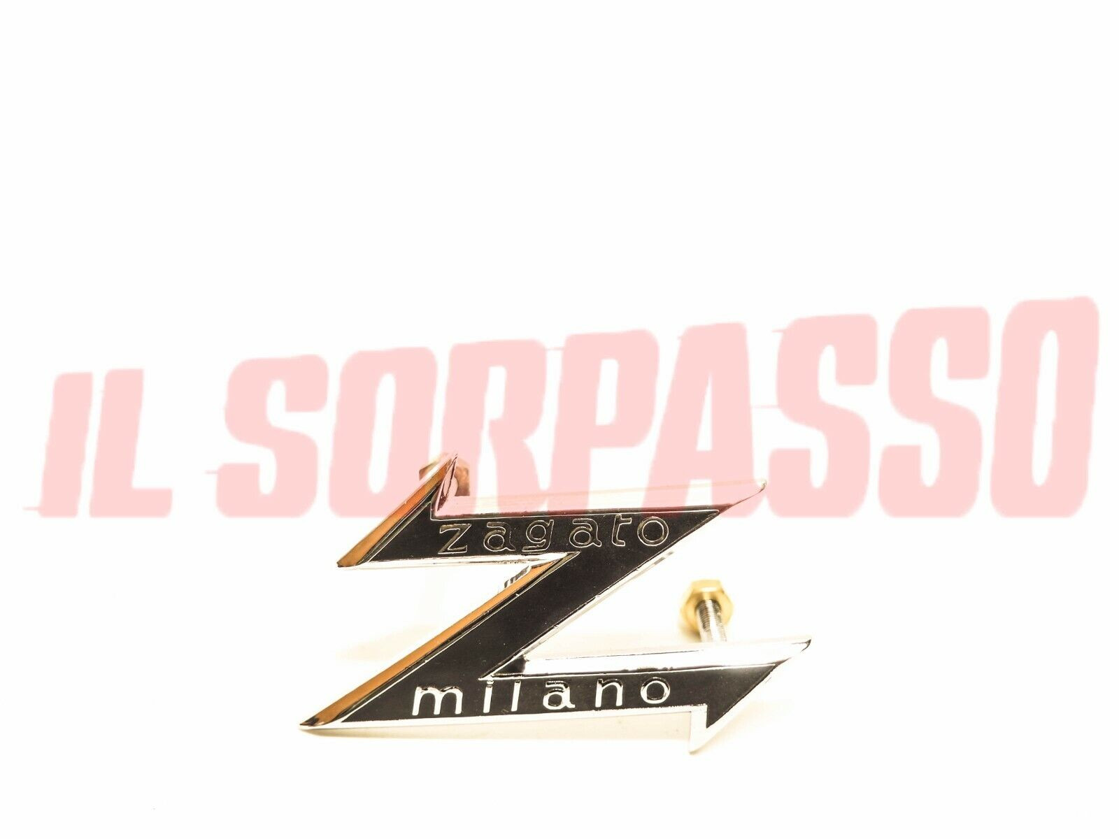 STEMMA SCRITTA LOGO SMALTATO LANCIA FULVIA - FLAVIA - APPIA - A.R JUNIOR ZAGATO 