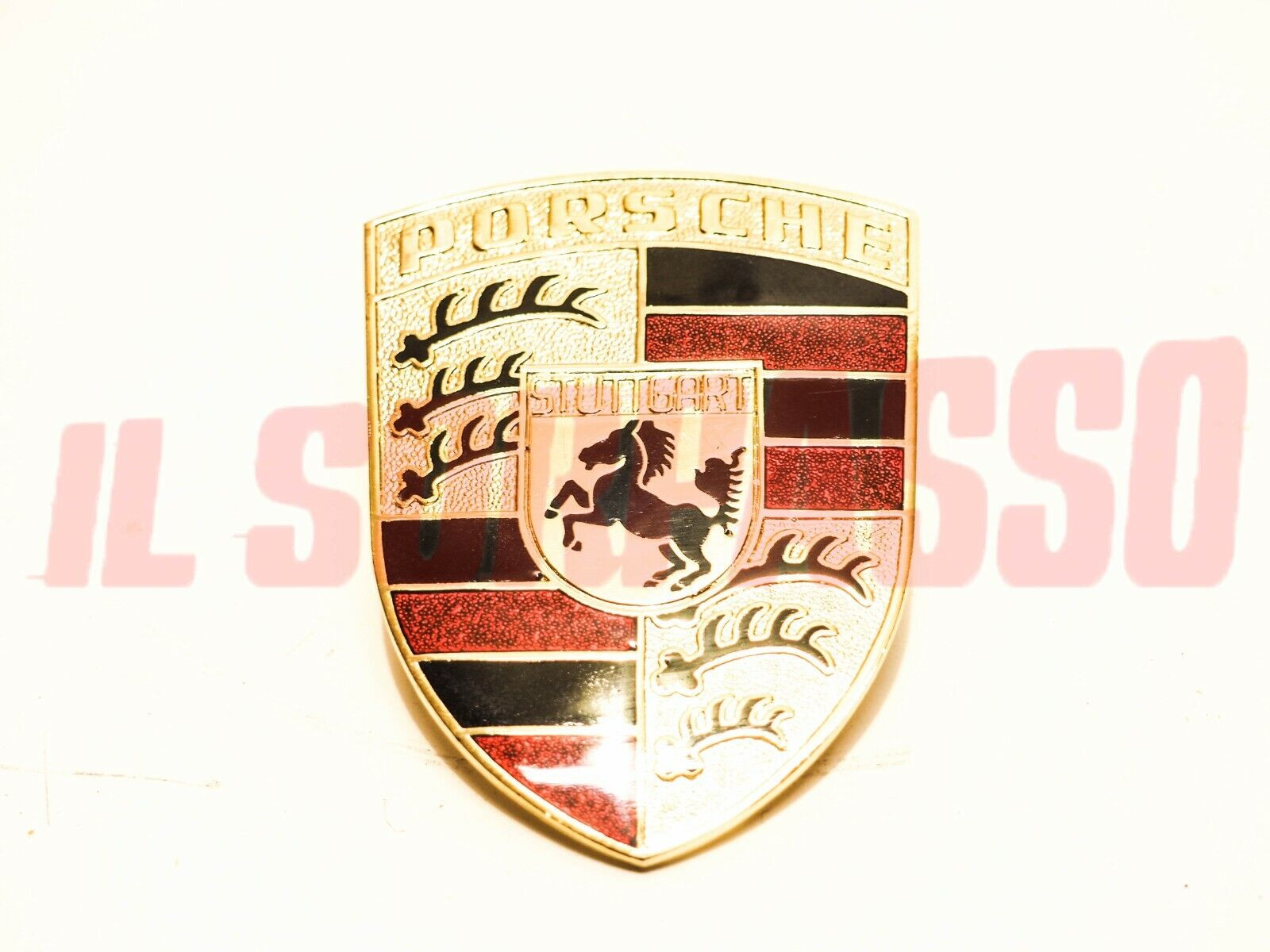 STEMMA SCRITTA LOGO SMALTATO PORSCHE STUTTGART 911 - 912 - 356