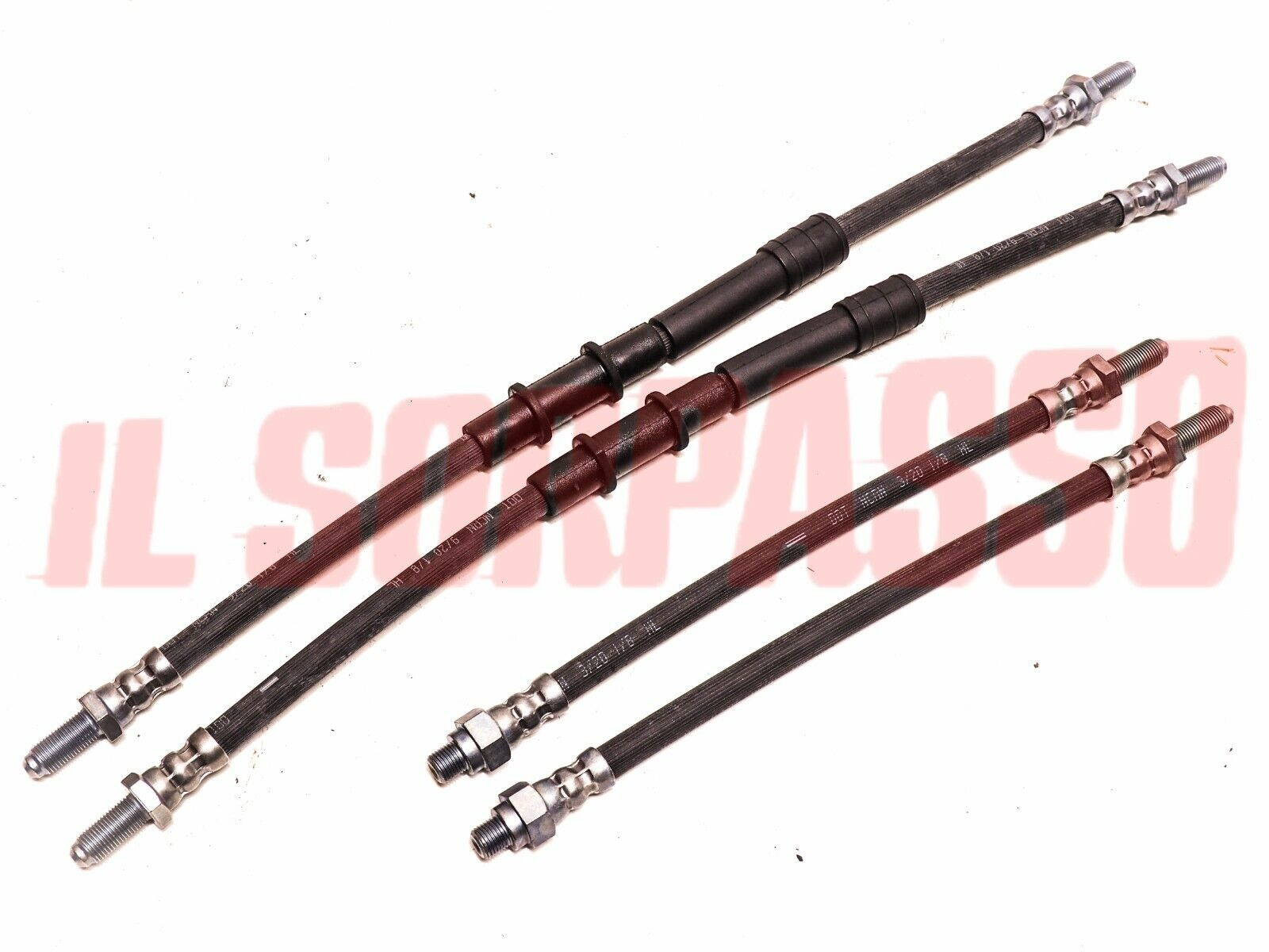 TUBI FRENO ANTERIORI + POSTERIORI ALFA ROMEO ALFETTA - GIULIETTA - 75