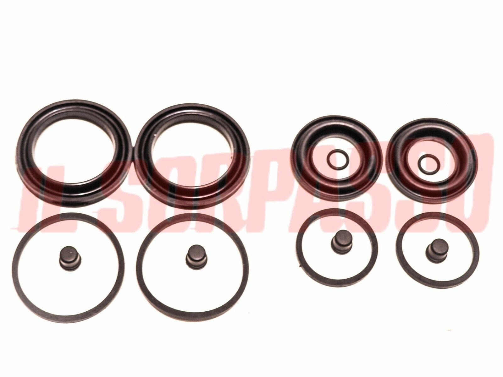 KIT REVISIONE GOMMINI PINZE FRENI ANTERIORI + POSTERIORI FIAT 124 COUPE SPIDER 