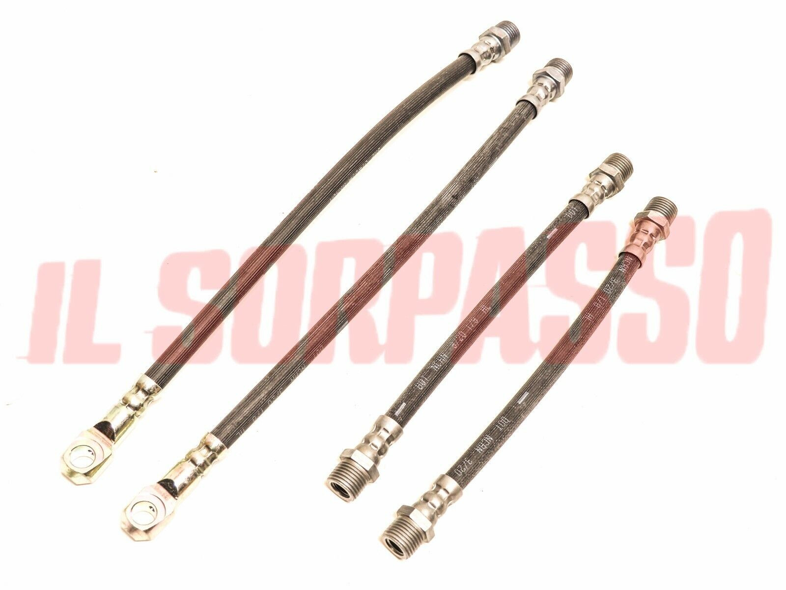 TUBI FRENO ANTERIORI + POSTERIORI FIAT 600 D - E