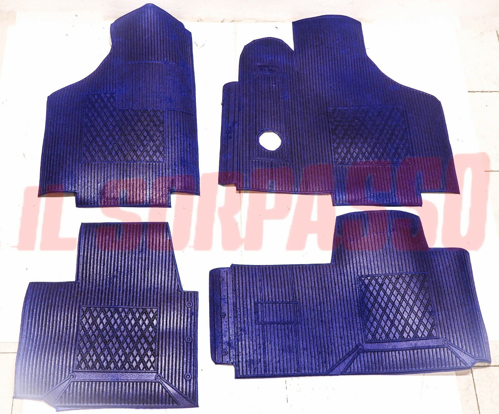 TAPPETI GOMMA INTERNI BLU FIAT 127 