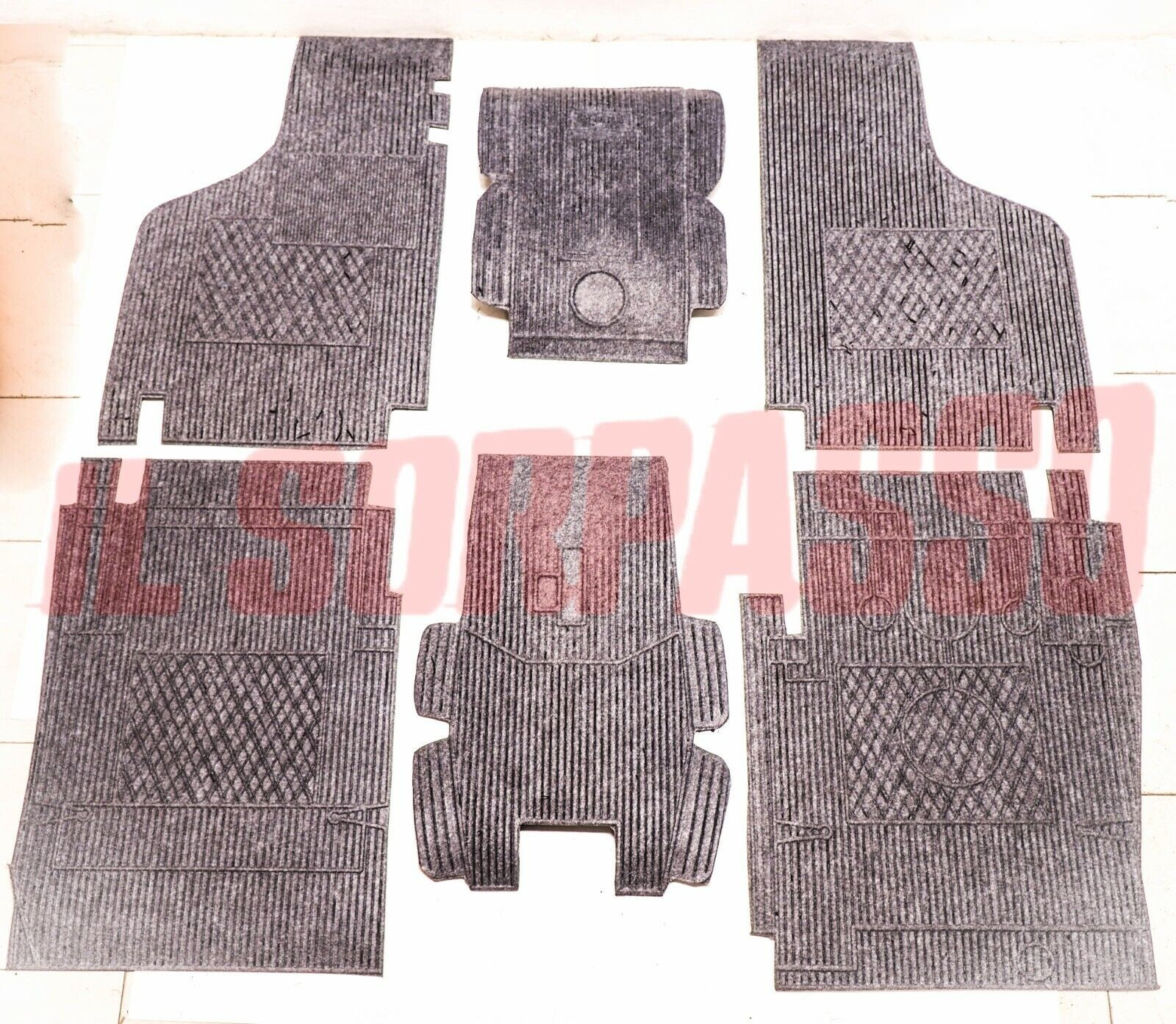 TAPPETI GOMMA INTERNI GRIGI FIAT 850 BERLINA SPECIAL COUPE