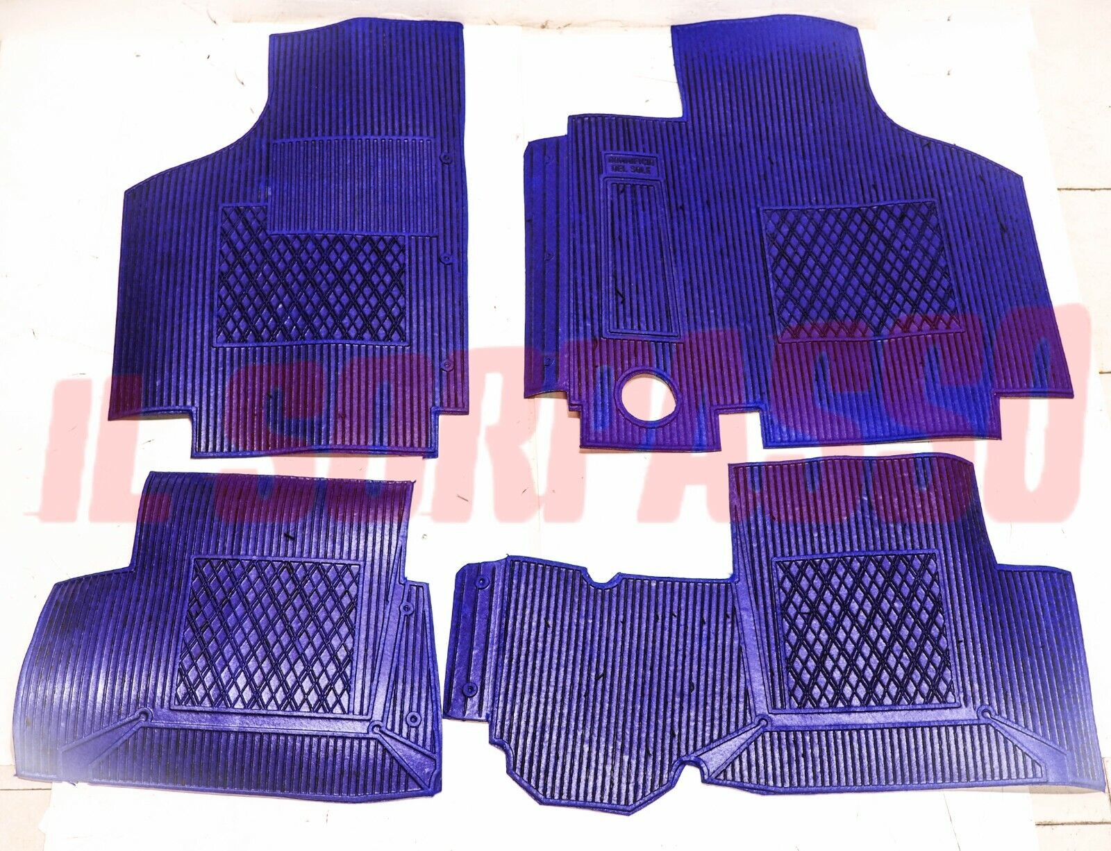 TAPPETI GOMMA INTERNI BLU AUTOBIANCHI A112 + ABARTH